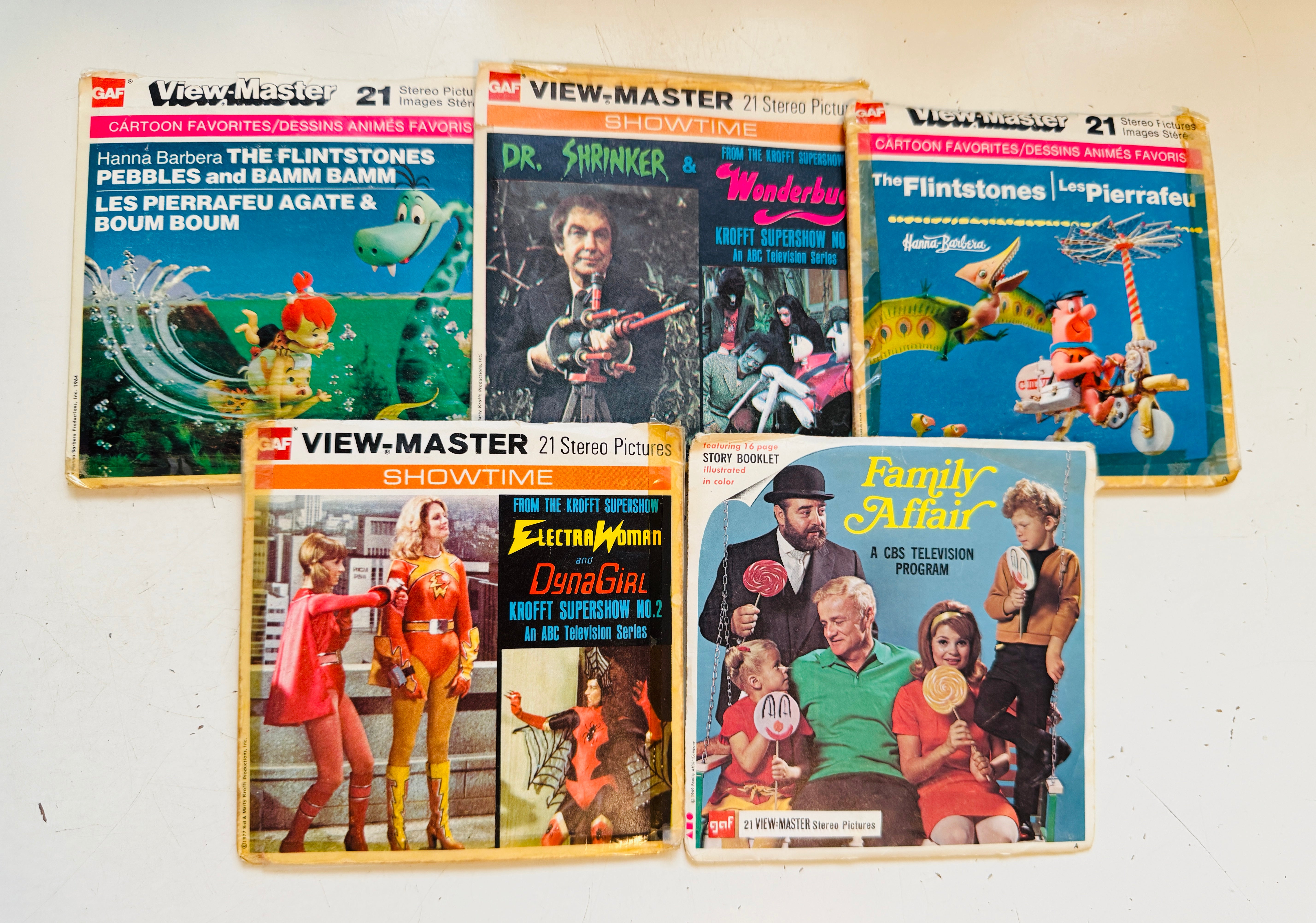 5 View-masters complete vintage lot deal 1960s and 1970s
