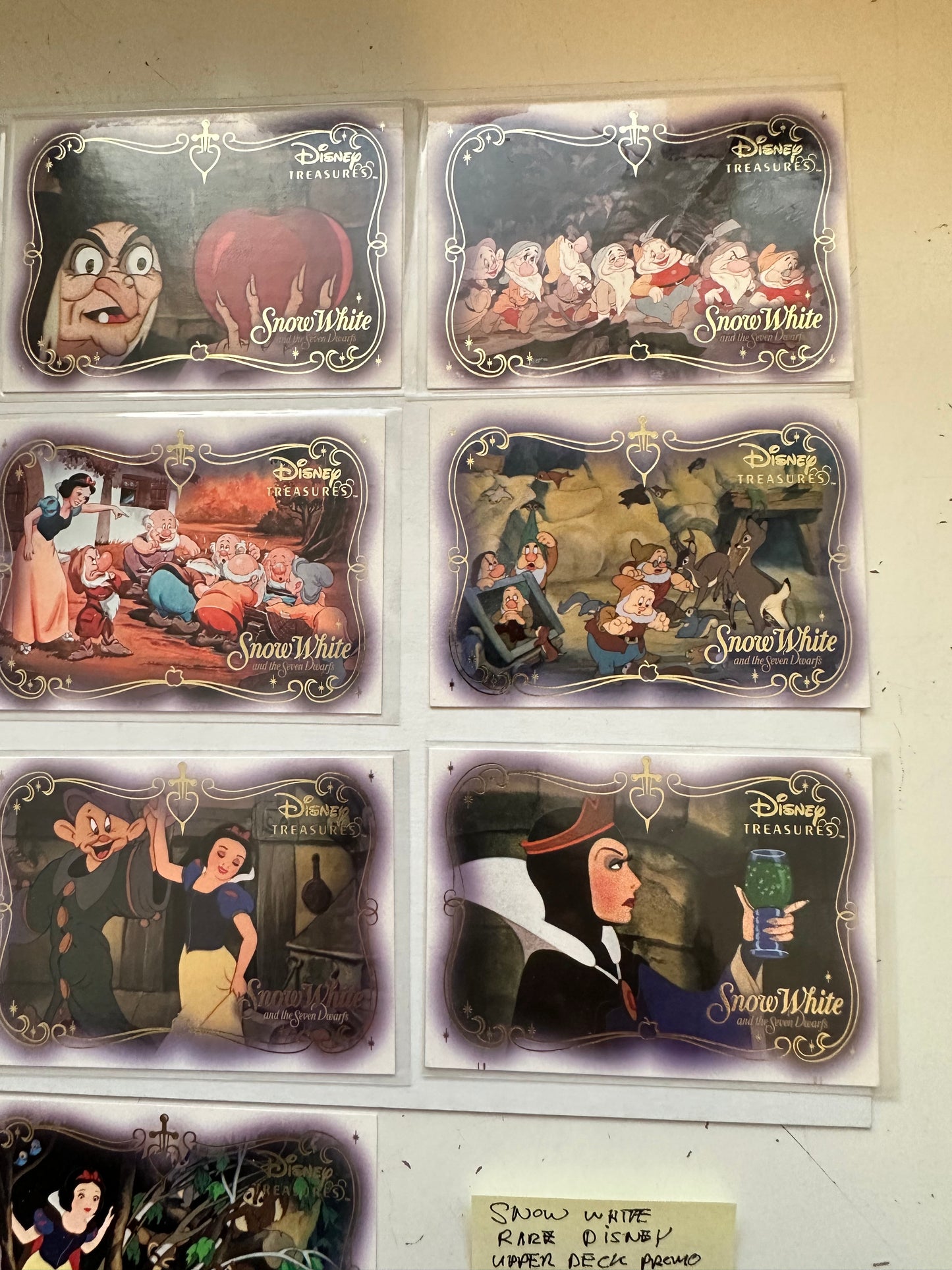 Snow White Disney treasures rare 10 cards insert set from Upper Deck 2003