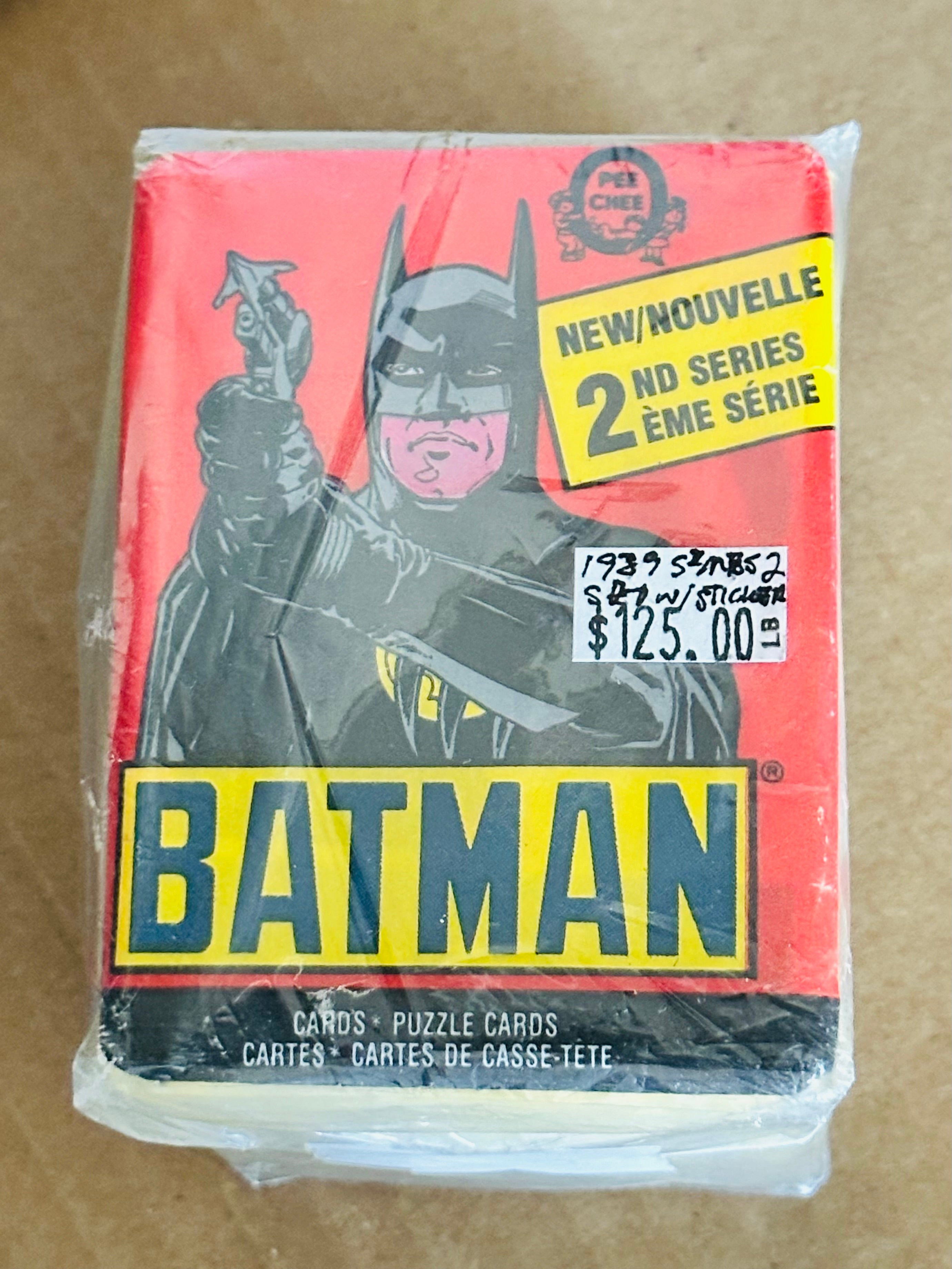 Batman movie 2nd series rarer Opc Canadian version cards and stickers set 1989