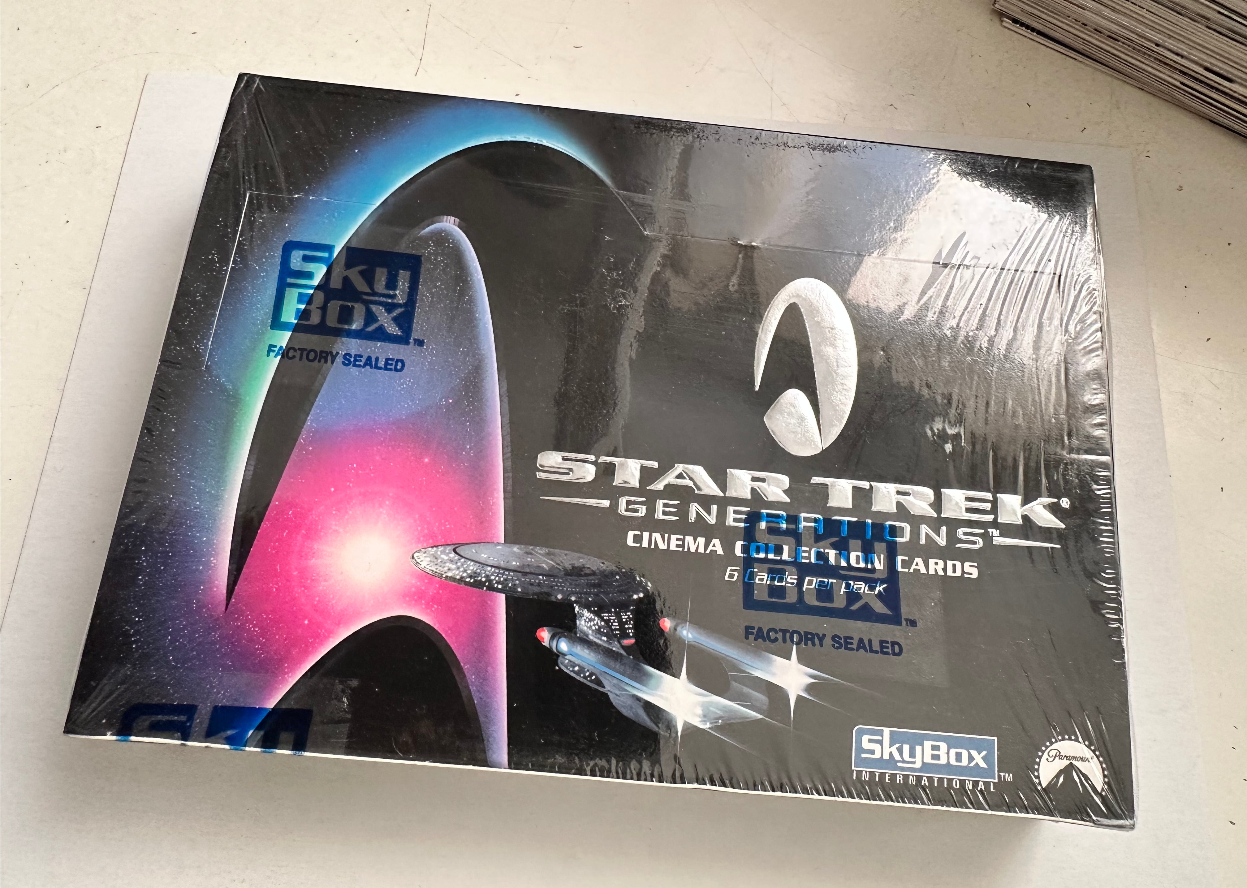 Star Trek Generations movie cards factory sealed box 1994