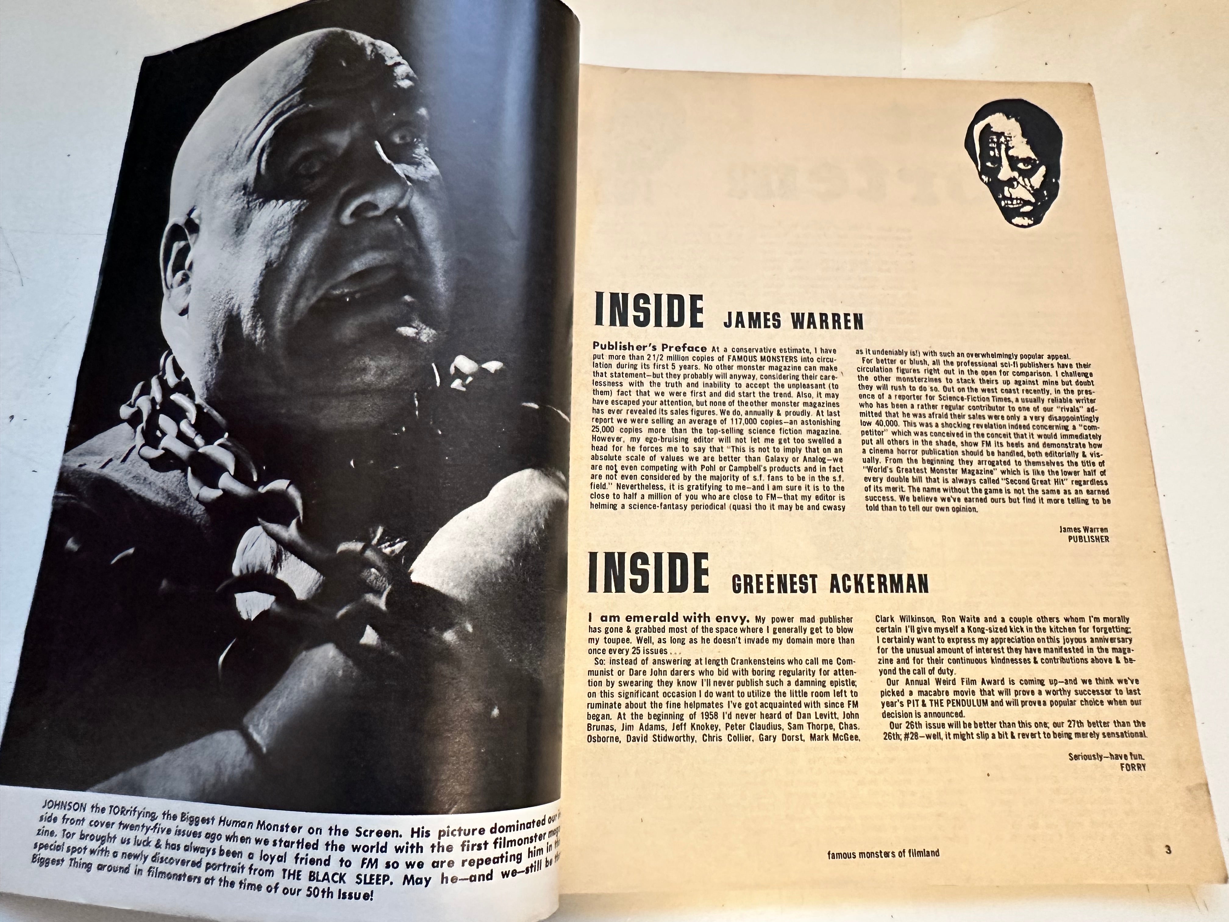 Famous Monsters of Filmland #25 King Kong issue 1963