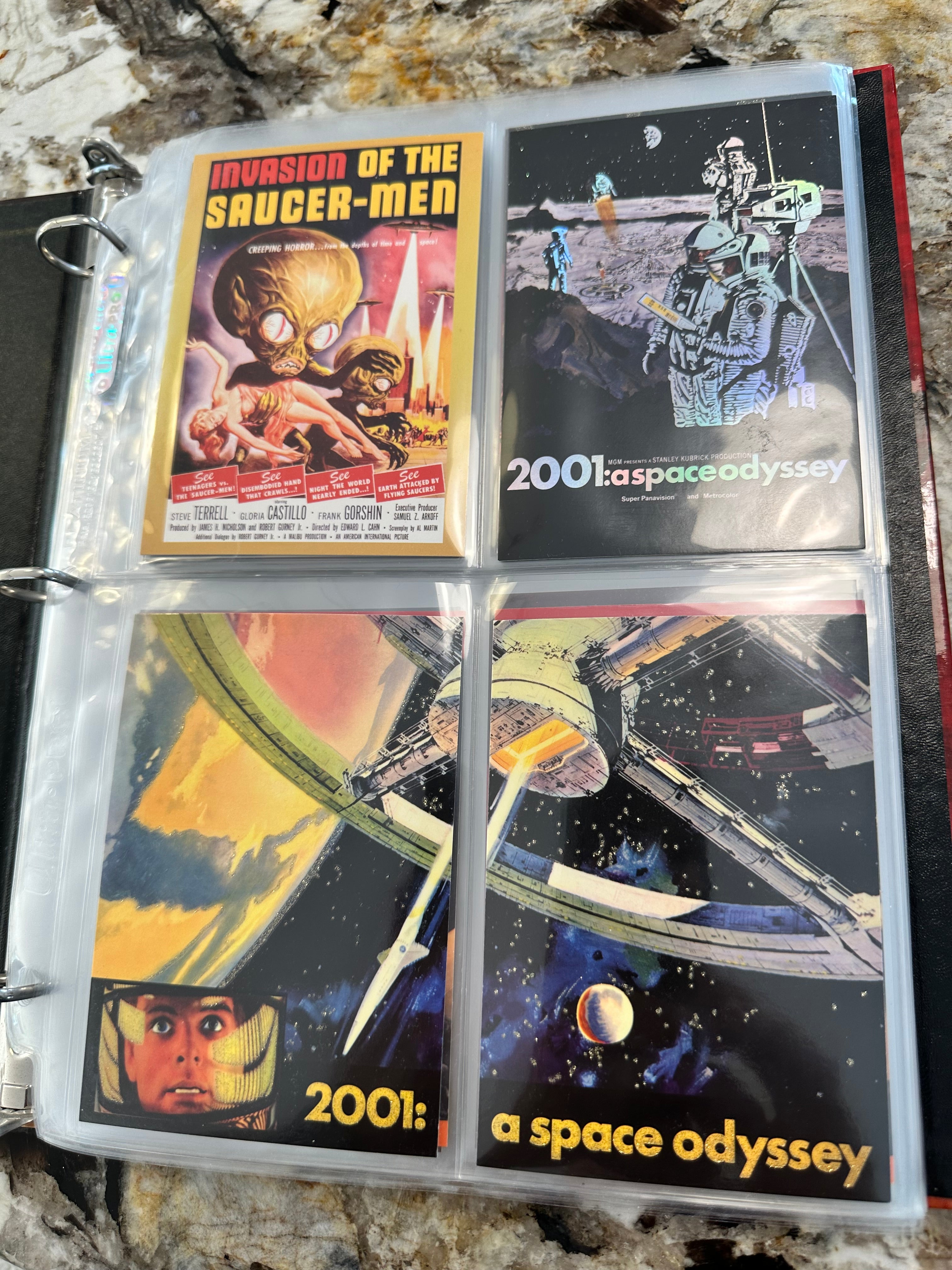 The Vintage movie posters scifi and horror cards set in special binder 2010