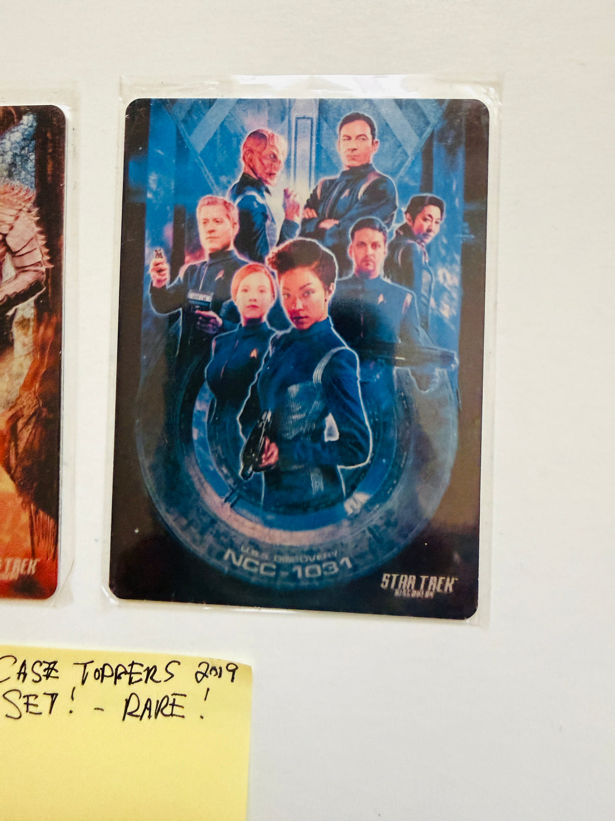 Star Trek discovery rare two metal case topper card inserts set