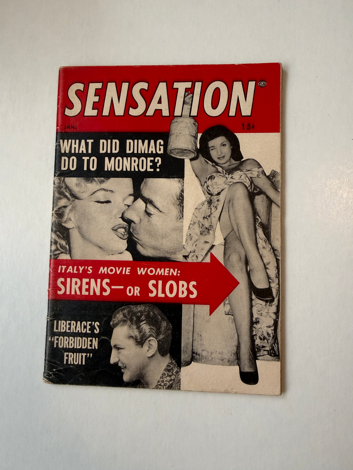 Marilyn Monroe rare movie star fan mini magazine 1955