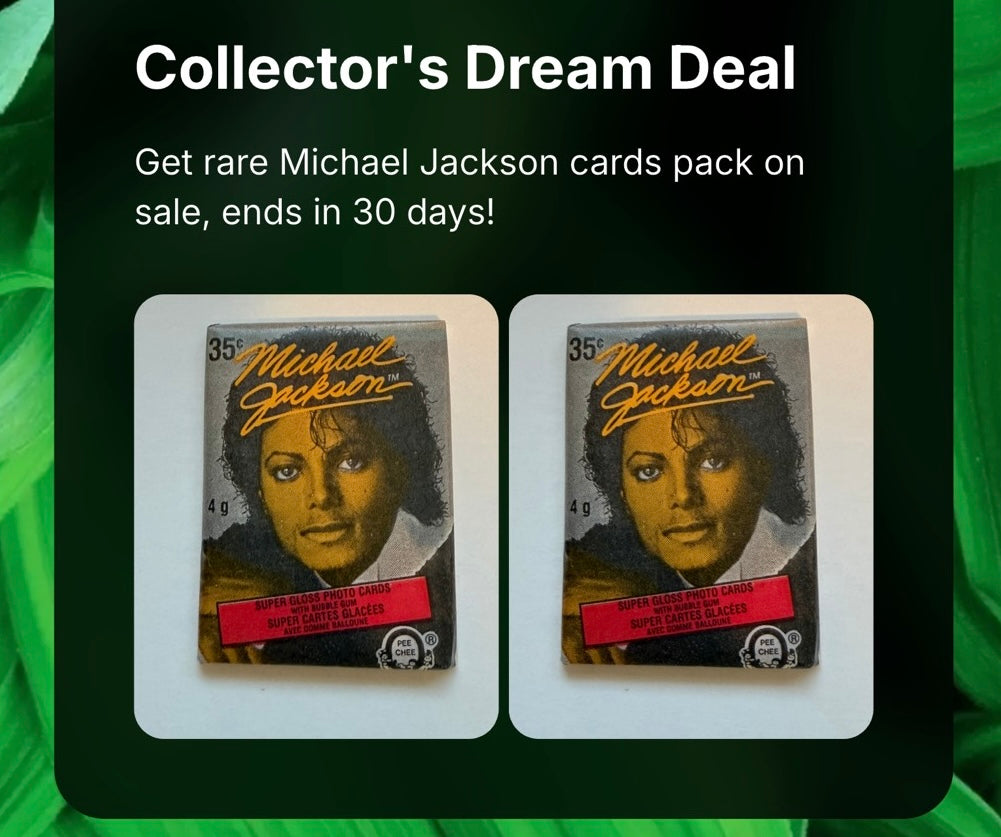 Michael Jackson OPC Canadian photo Cards two sealed packs 1984