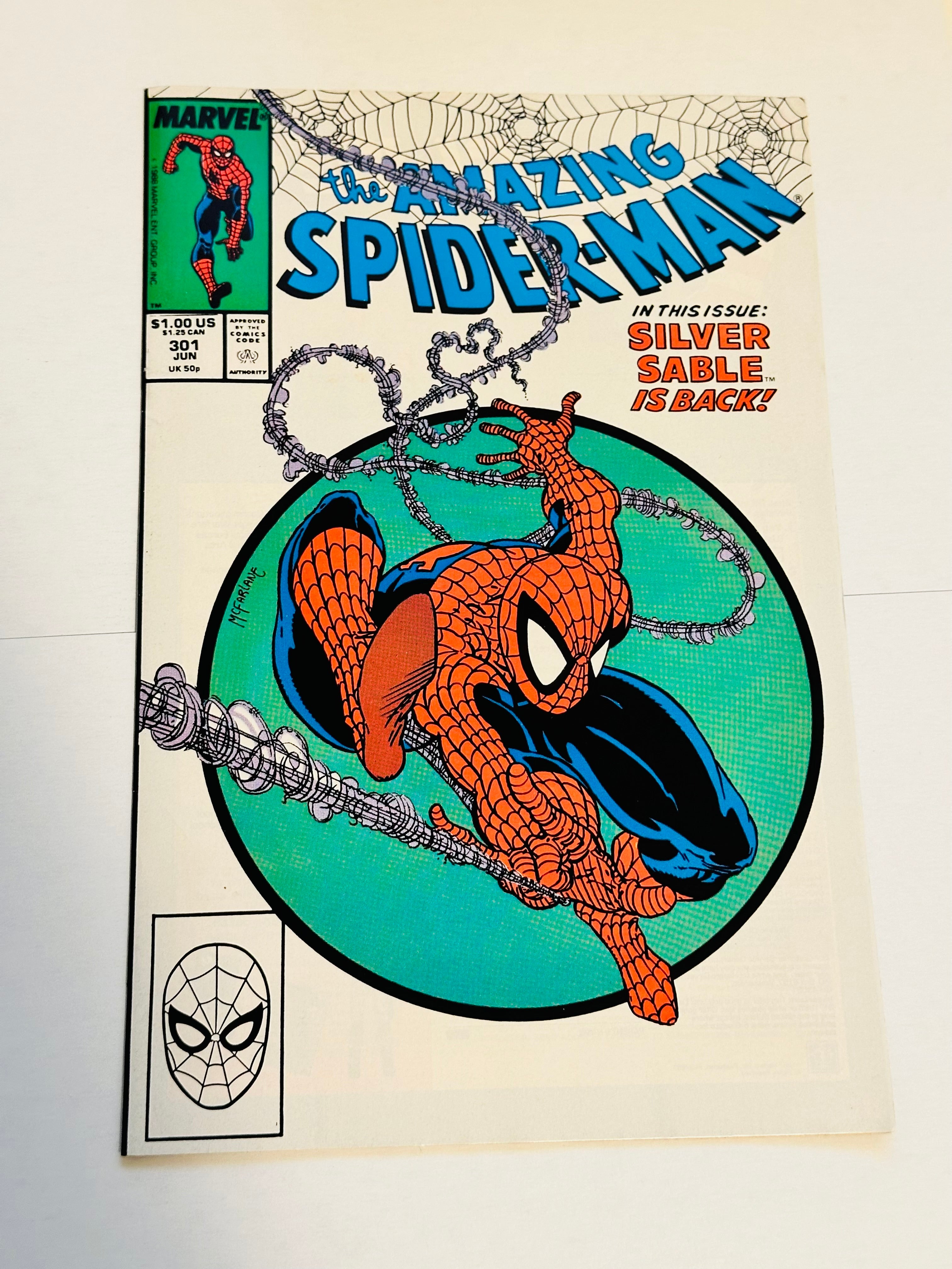 Amazing Spider-man #301 Vf/Nm high grade condition comic book 1988