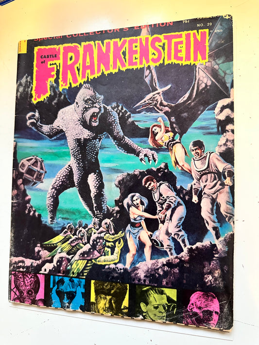 Castle of Frankenstein #20 rare Monsters magazine 1973