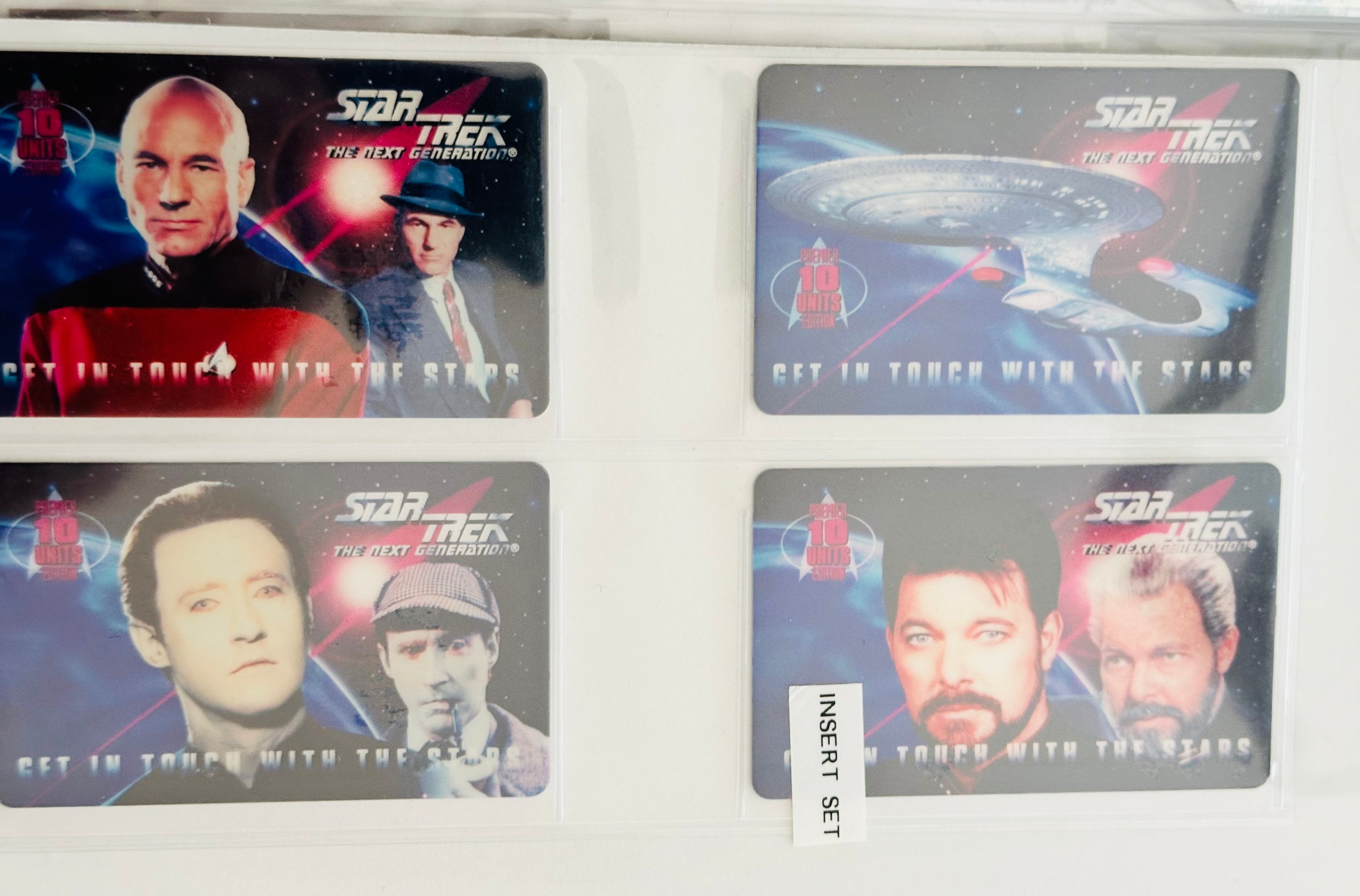 Star Trek, next generation phone cards set 1995