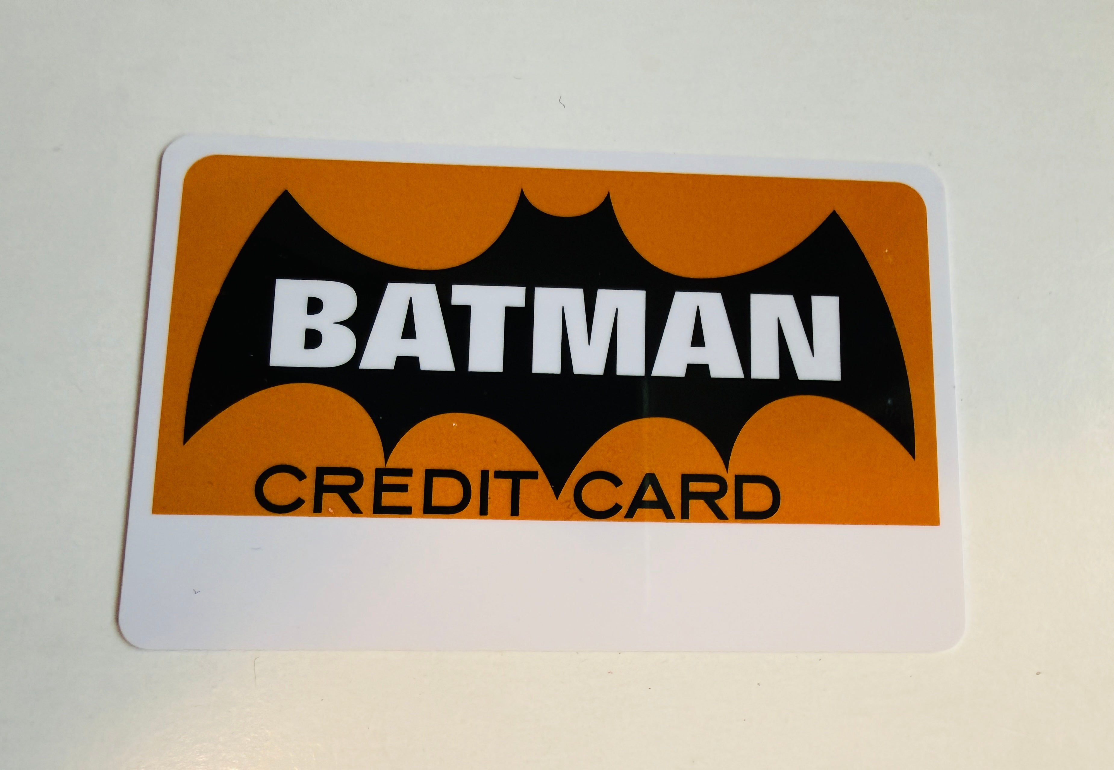 Batman rare limited issued promotional credit card 1980