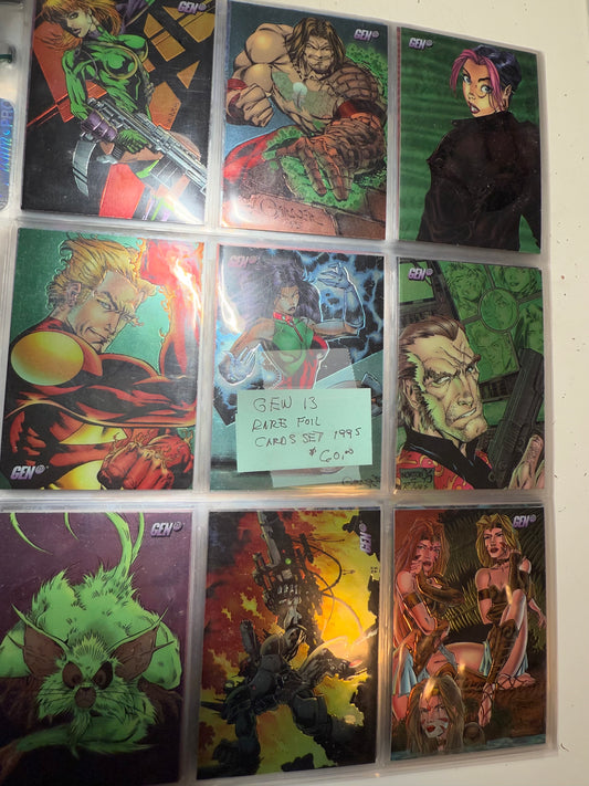 Gen 13 comic foil cards set 1995