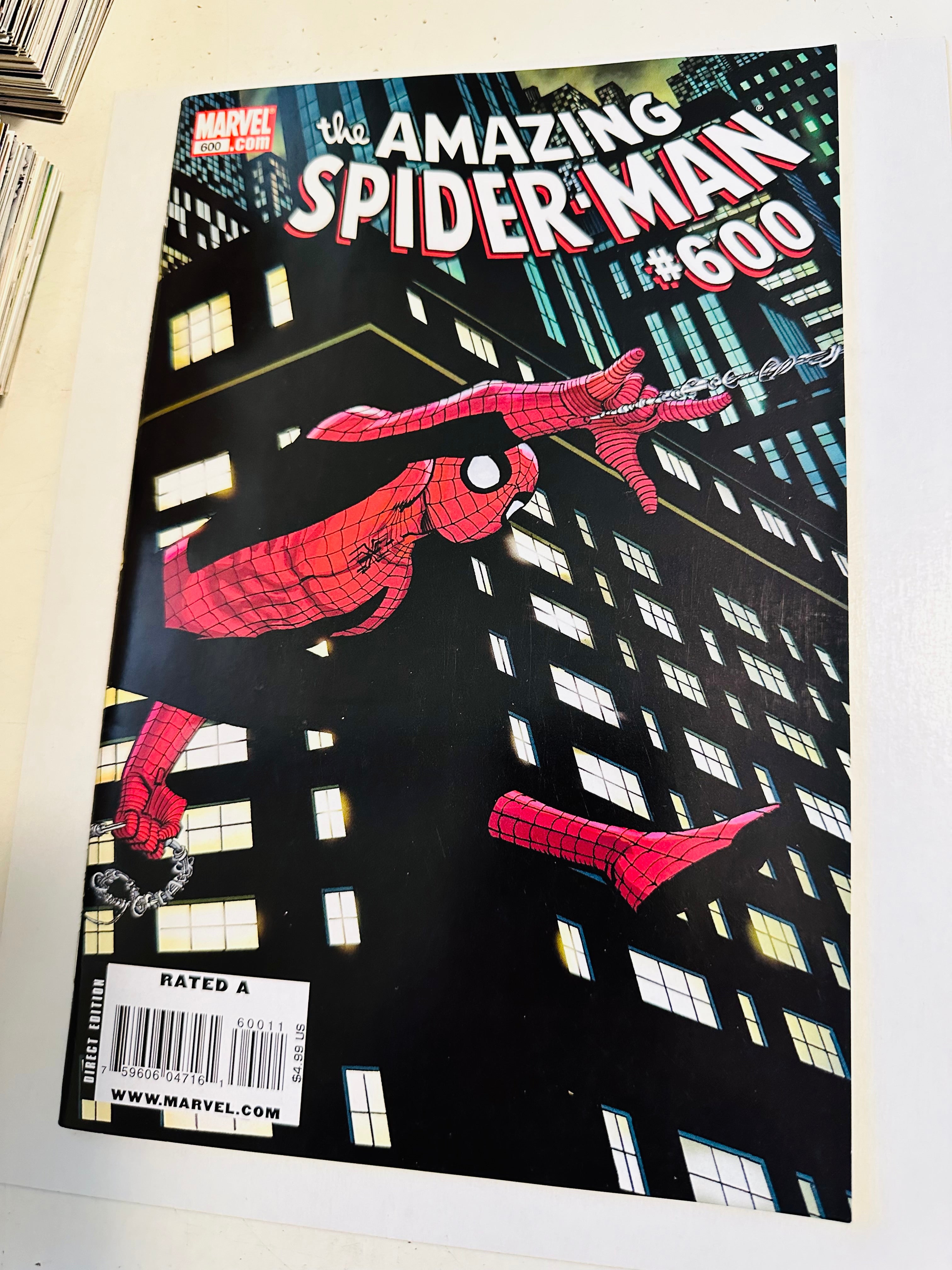 Amazing Spider-Man number 600 high-grade condition comic book 2009