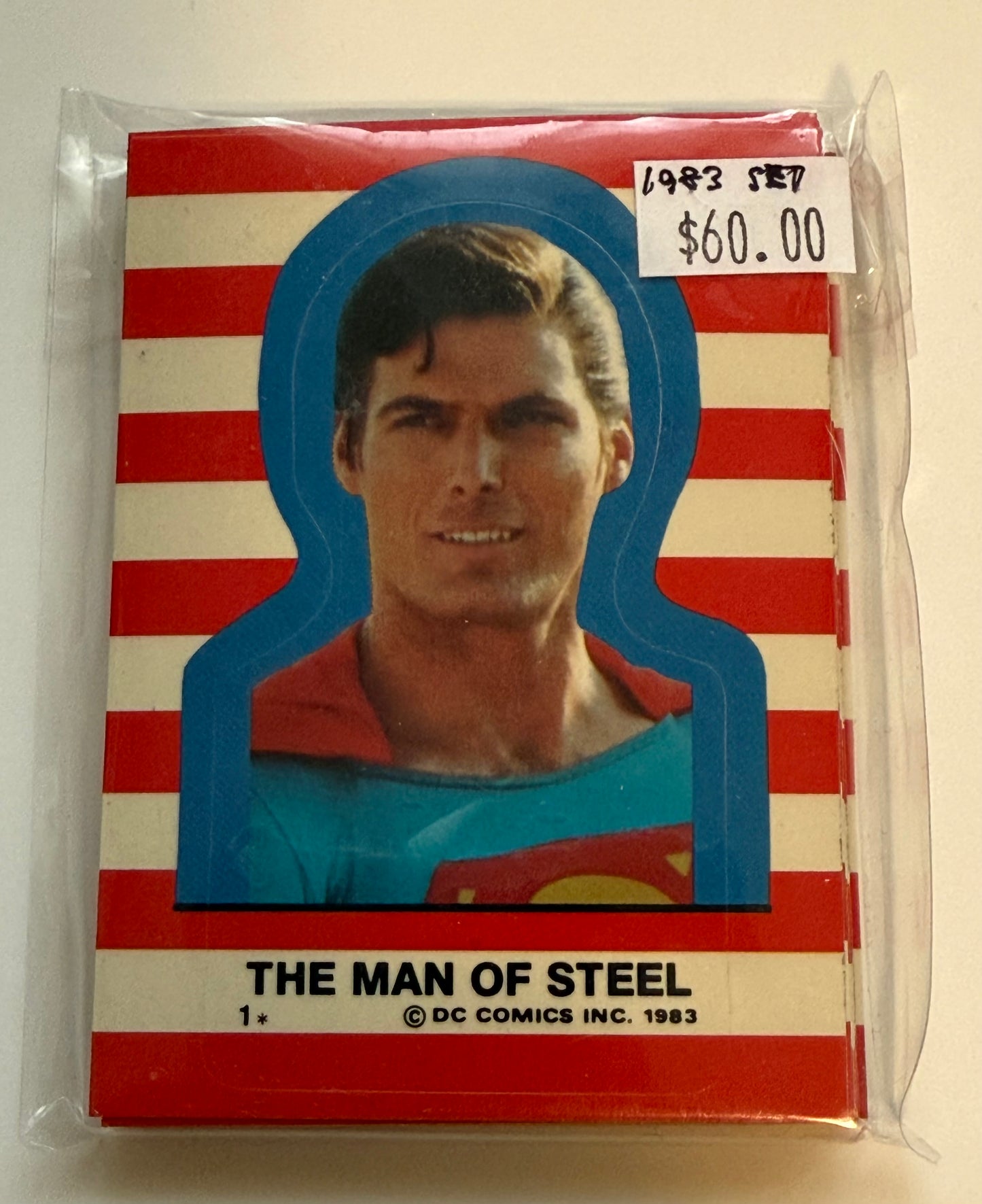 Superman movie stickers set 1983