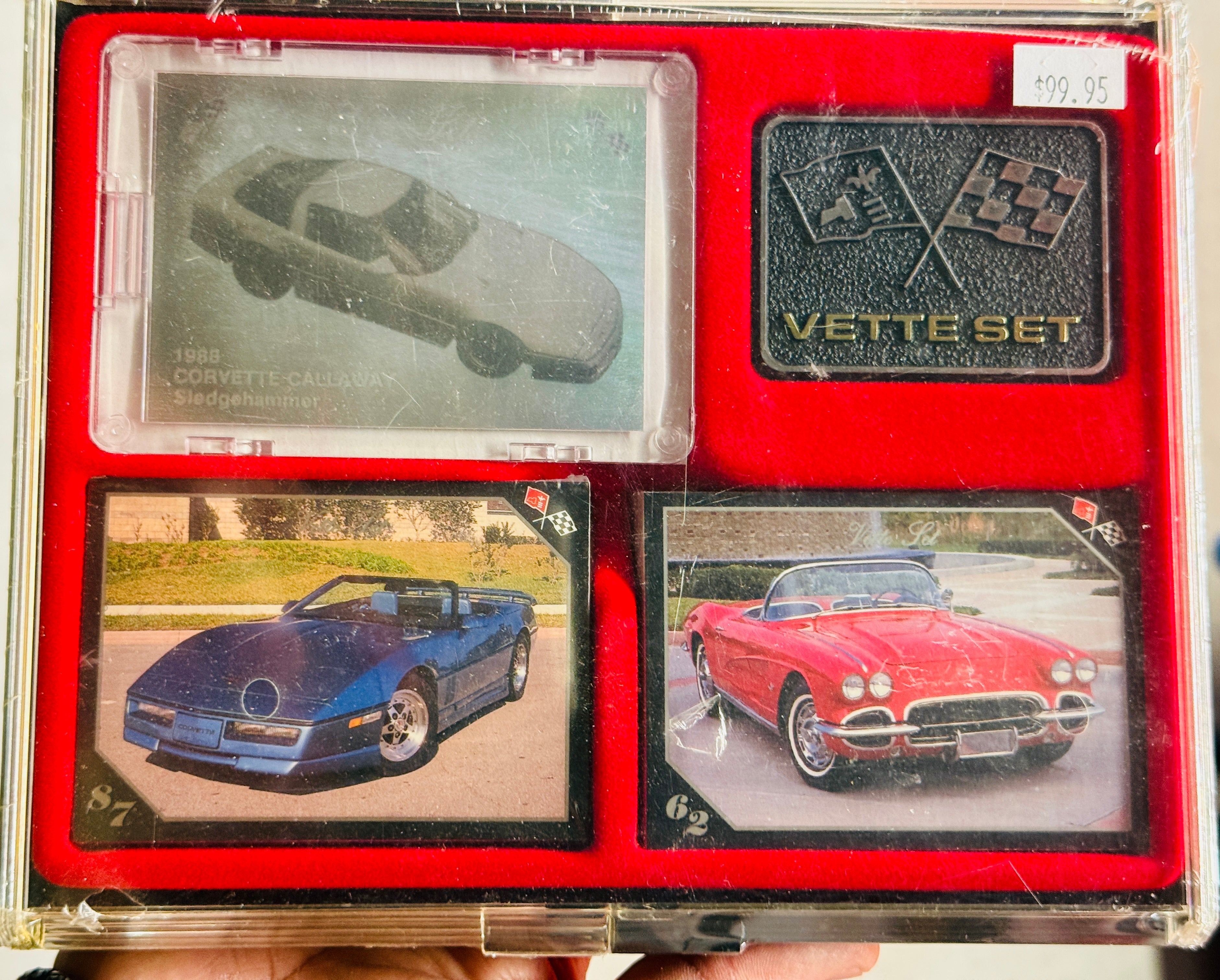 Corvette set factory, sealed cards with hologram and plate deal 1991