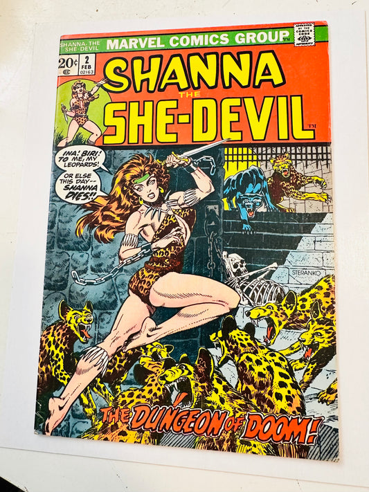 Shana the she-devil #2 great condition vintage comic book 1972