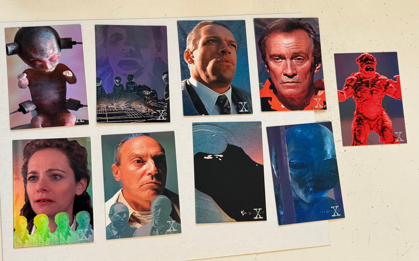 X-Files Australian rare vintage foil. Insert cart set 1996.