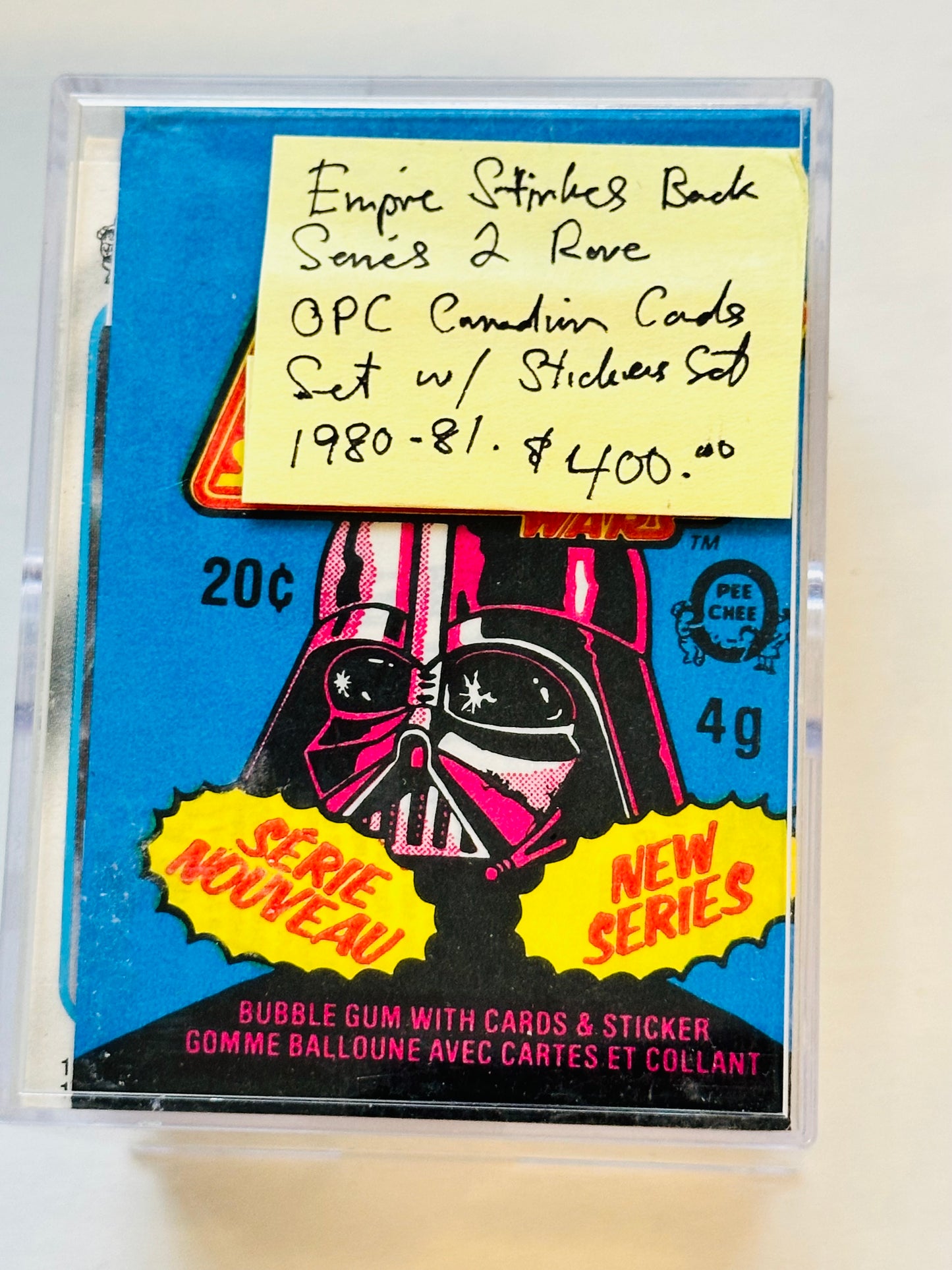 Star Wars Empire strikes back series 2 OPC rare Canadian version cards and stickers set w/opc wrapper 1980