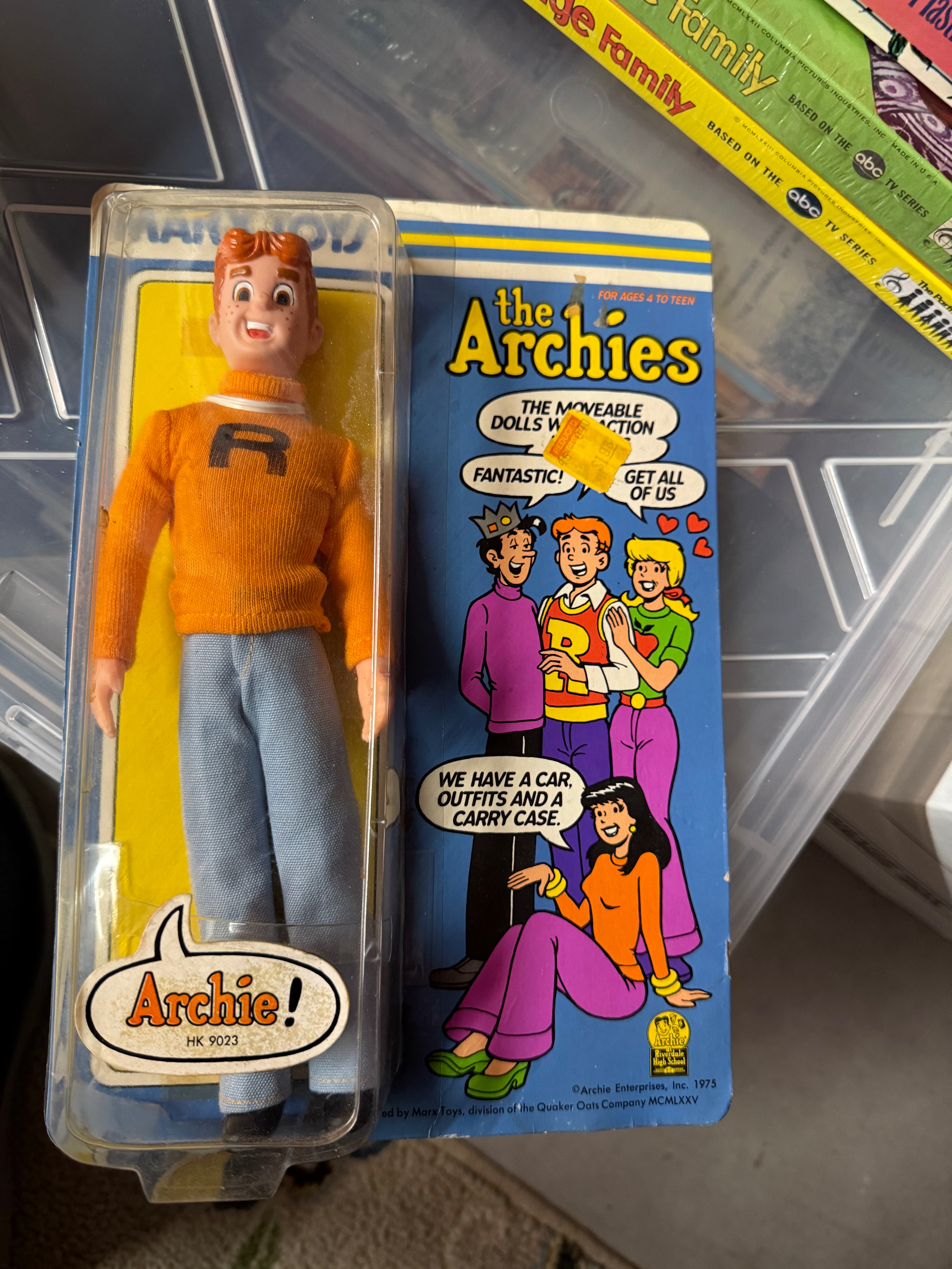 The Archies Toy figure Archie in package 1975