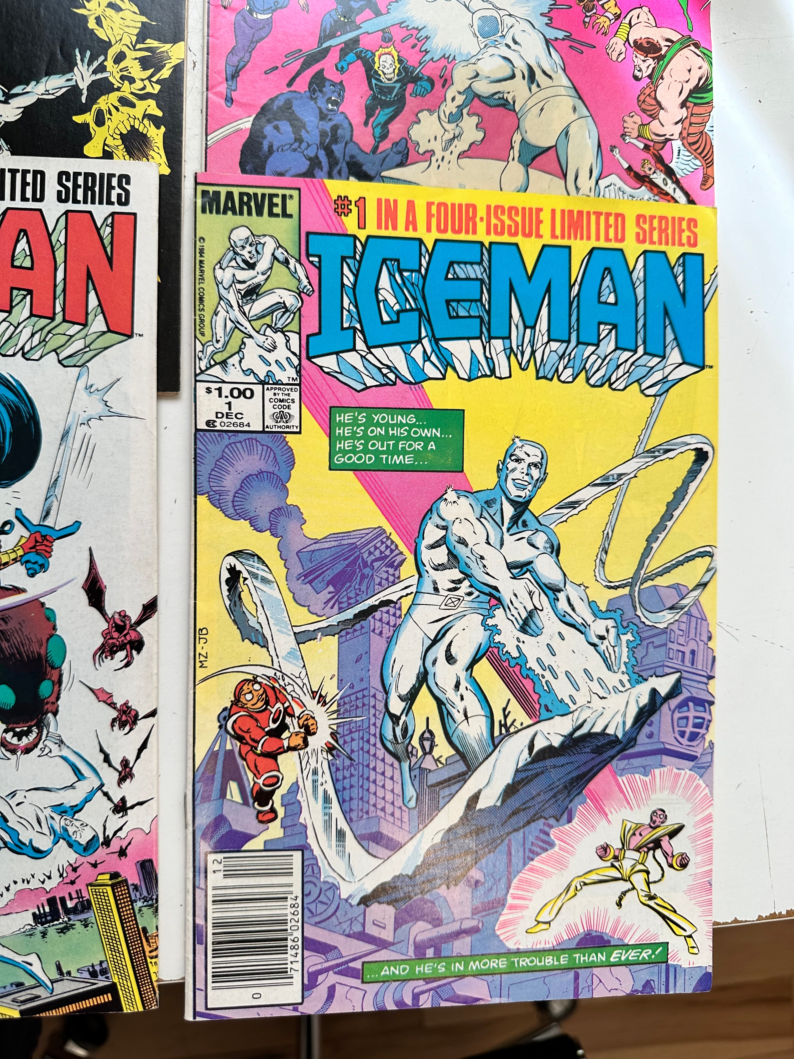 Marvel Iceman 4 comics mini set