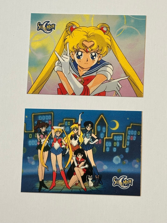 Sailor Moon anime two rare promo cards set 1997