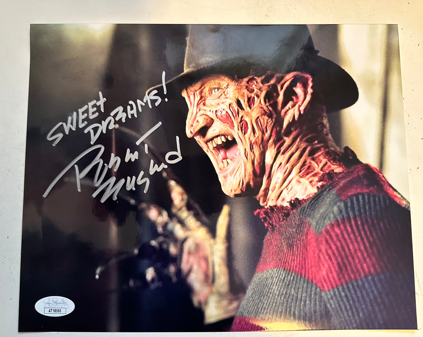 Nightmare on Elm Street Robert Englund autograph 8x10 photo JSA certified