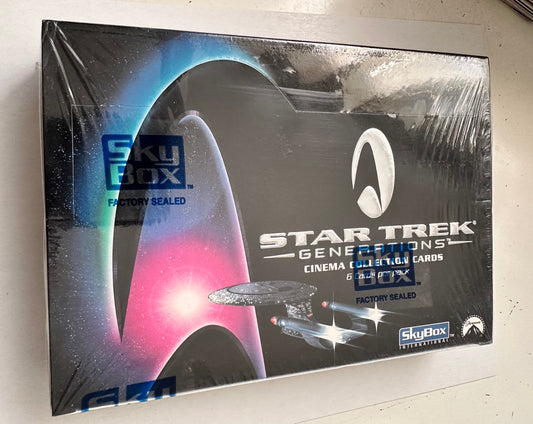 Star Trek Generations movie cards factory sealed box 1994