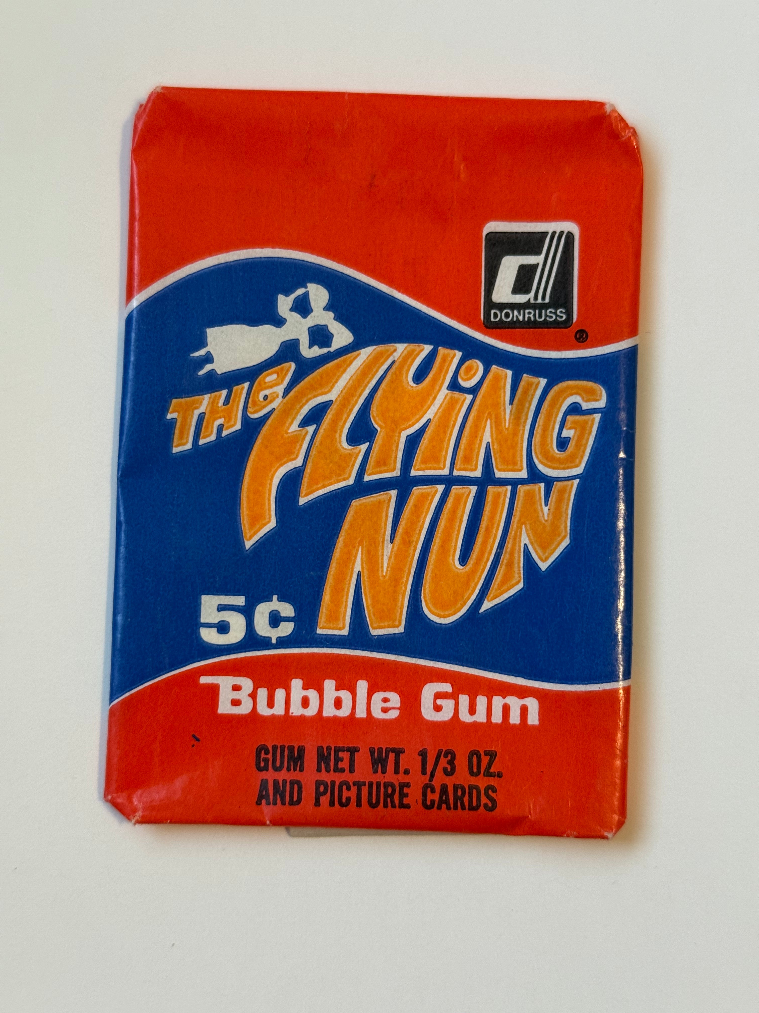 Flying Nun TV show vintage card wrapper 1968 (no cards)