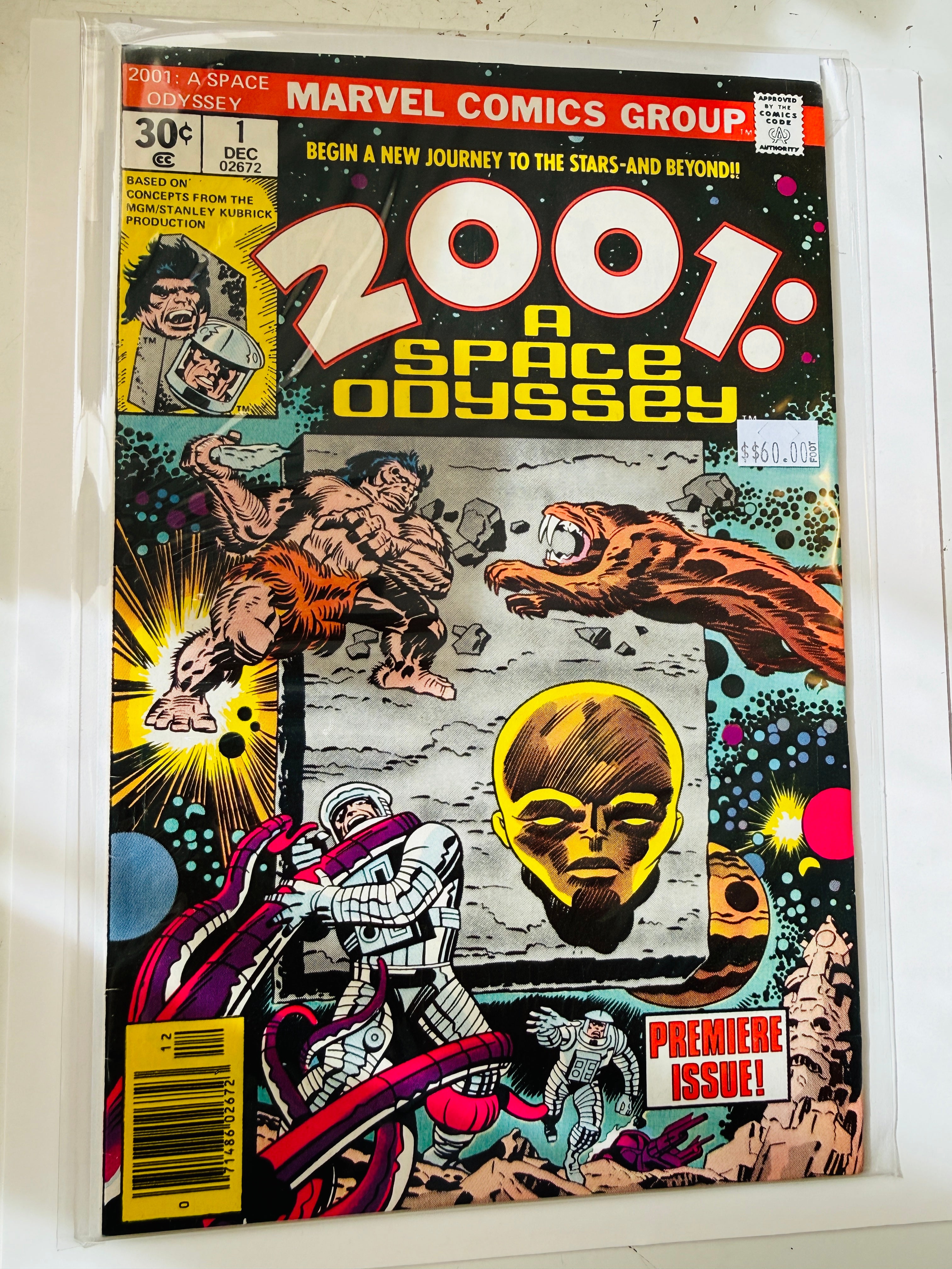 2001 space Odyssey movie  #1 VF condition comic book 1976