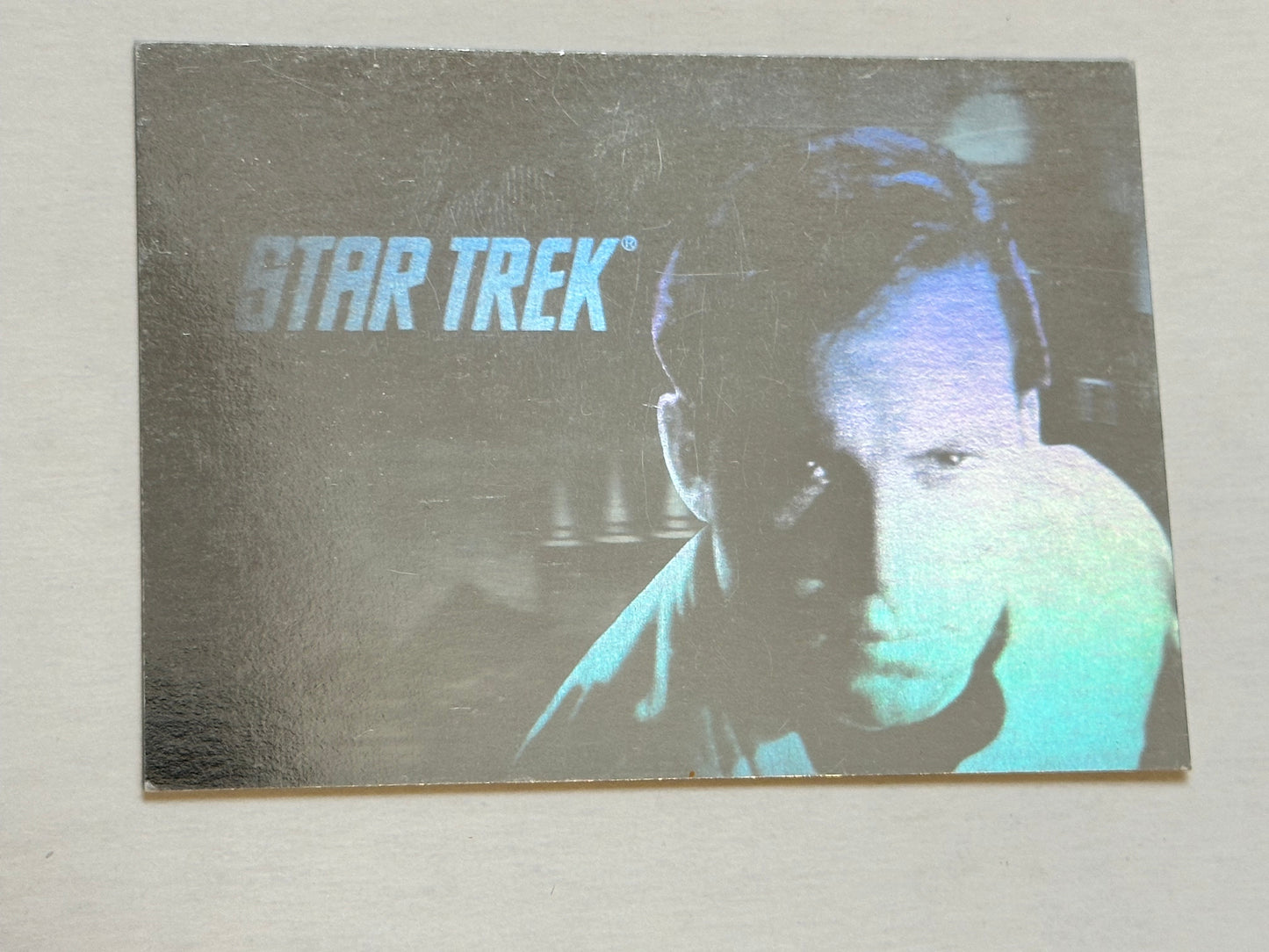 Star Trek, Captain Kirk William Shatner rare hologram insert card 1991