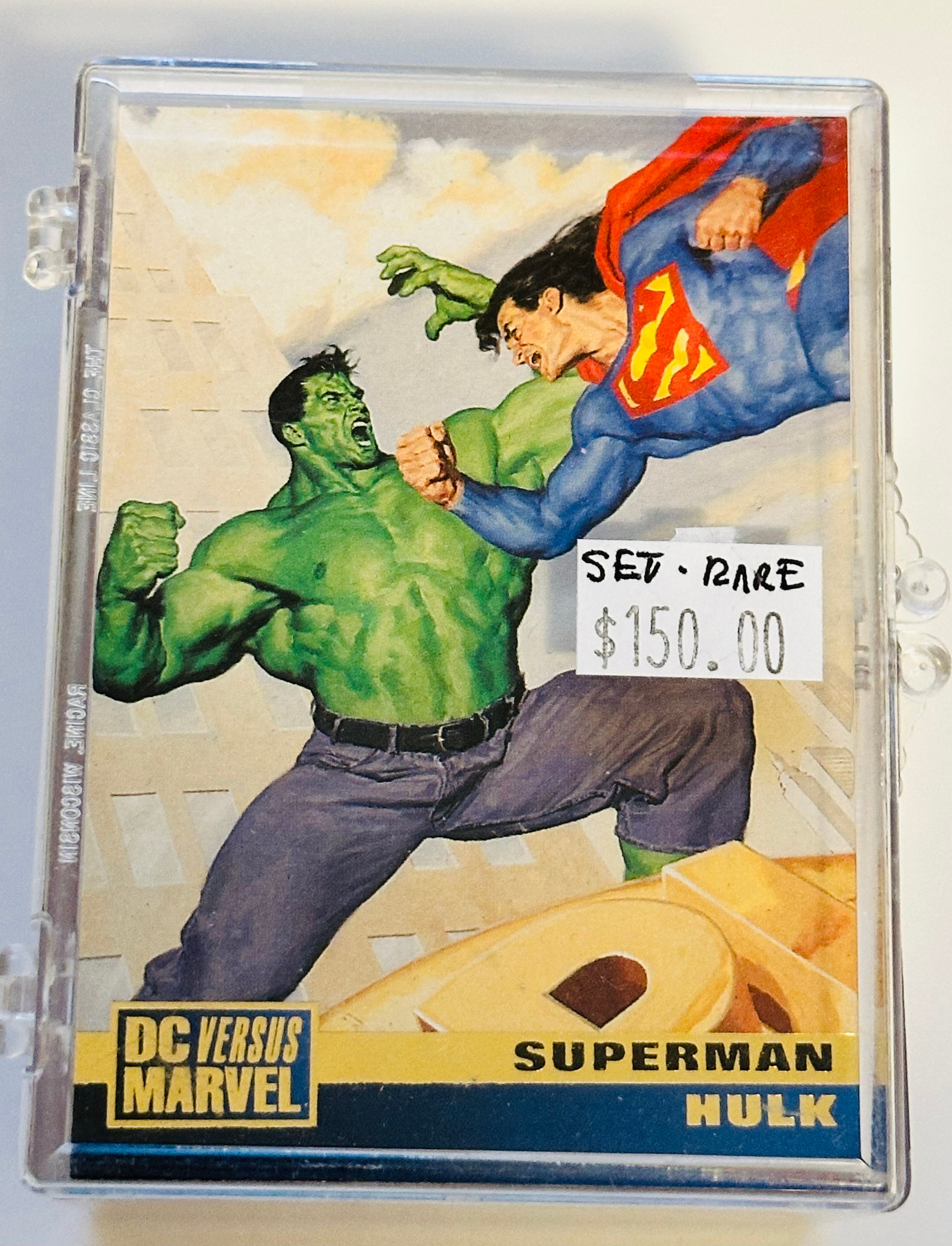 DC versus Marvel rare vintage cards set