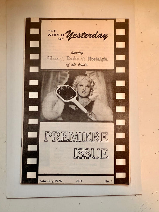 World of yesterday rare first issue with May West 1976