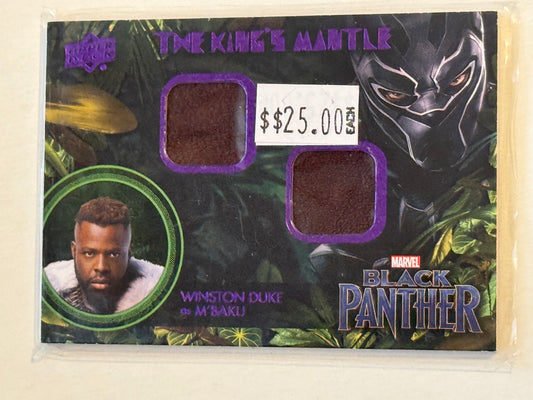 Black Panther movie rare M’ Baku double memorabilia insert card