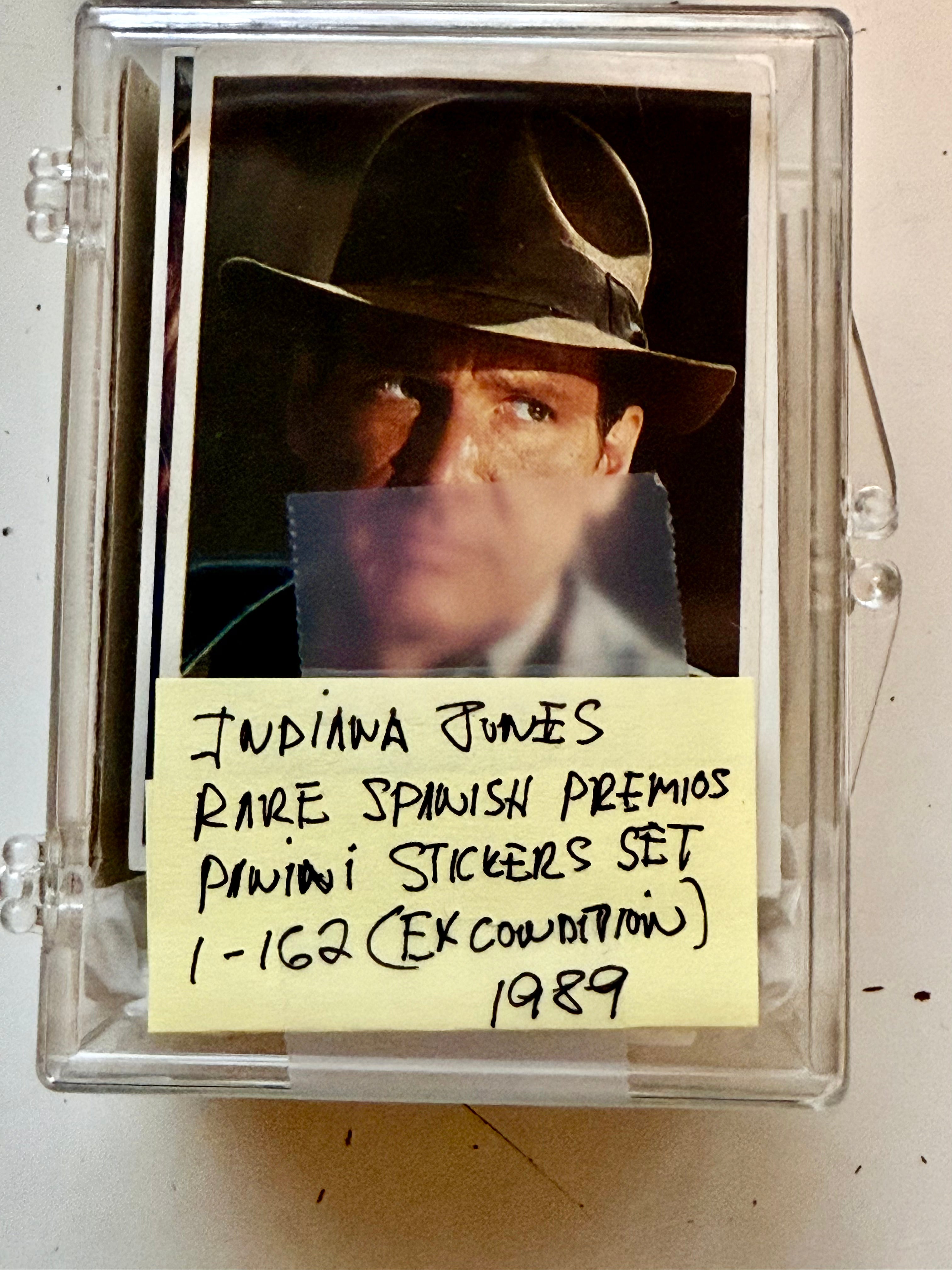 Indiana Jones movie rare Spanish Panini Primios sticker set 1989