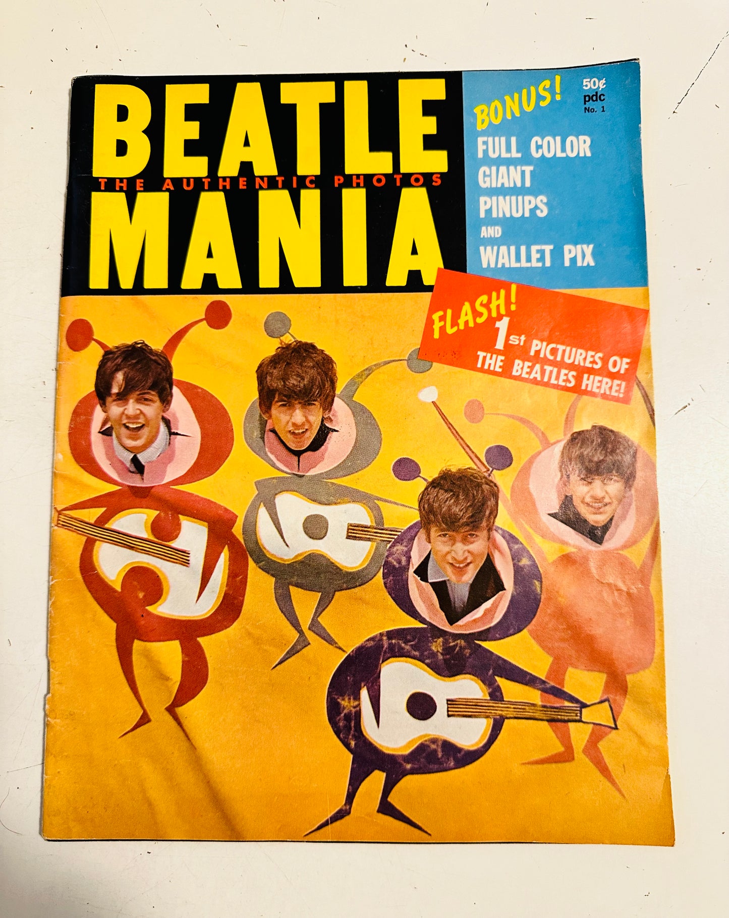 Beatlemania rare #1 vintage magazine 1964