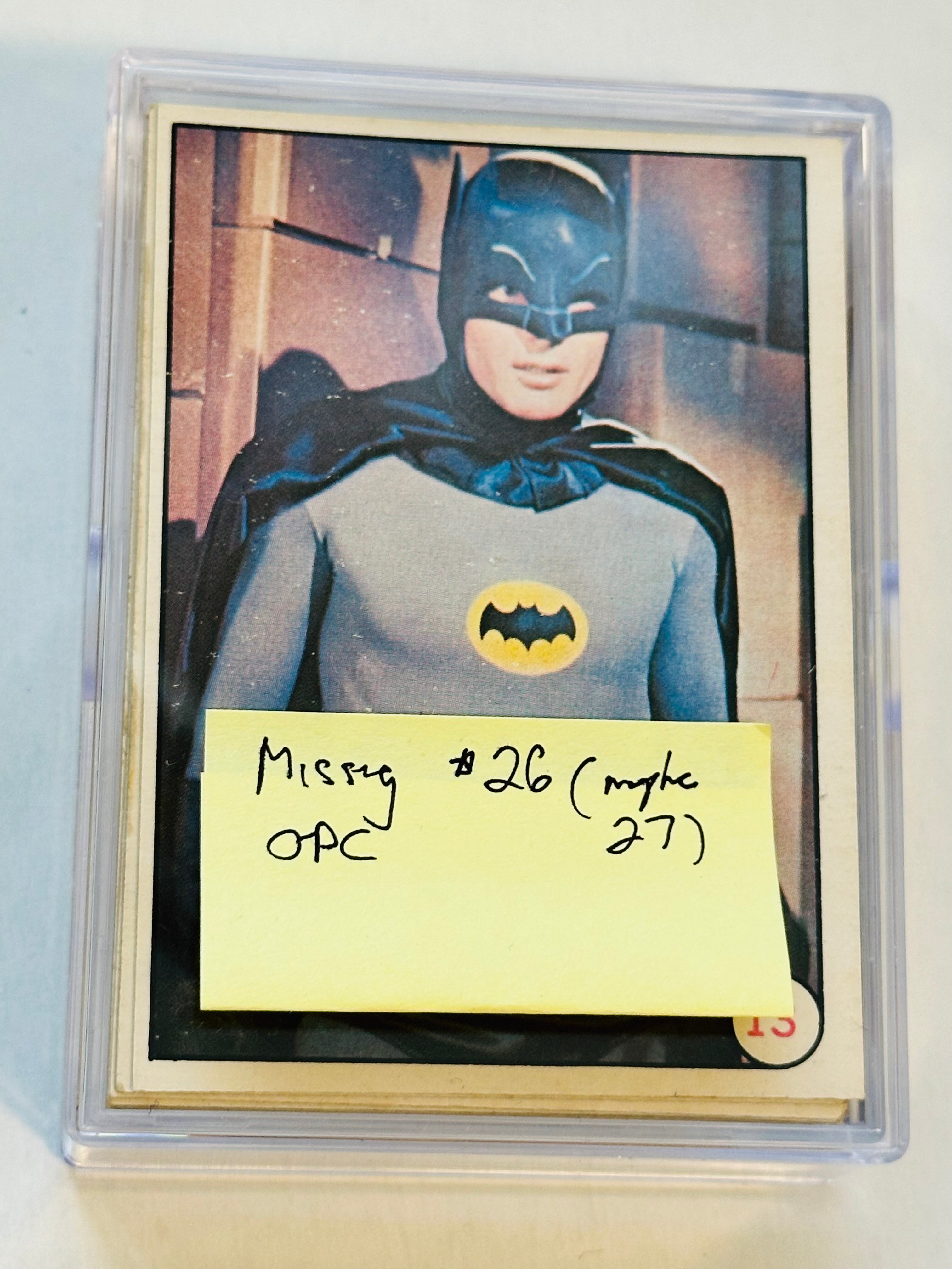 Batman Bat Laffs rare Opc ex condition cards set ( missing one card) 1966