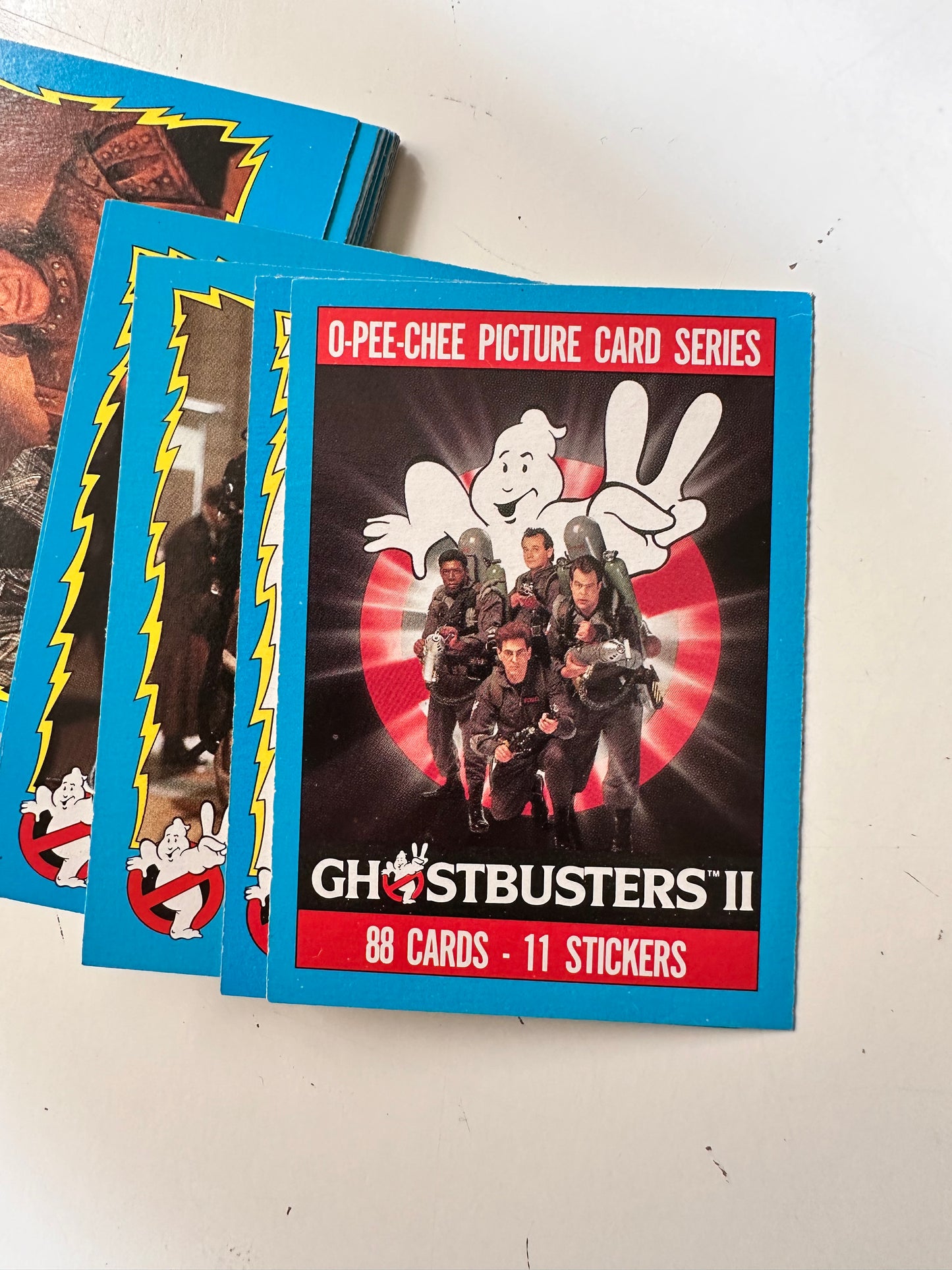 Ghostbusters 2 movie rarer version Opc Canadian cards and stickers set 1989