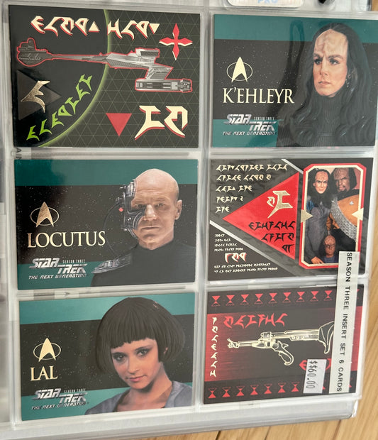 Star Trek season three insert card set.