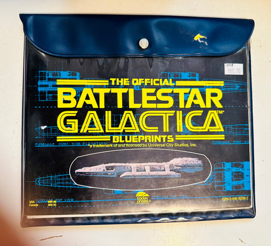 Battlestar Galactica TV series rare Blue prints in folder 1978