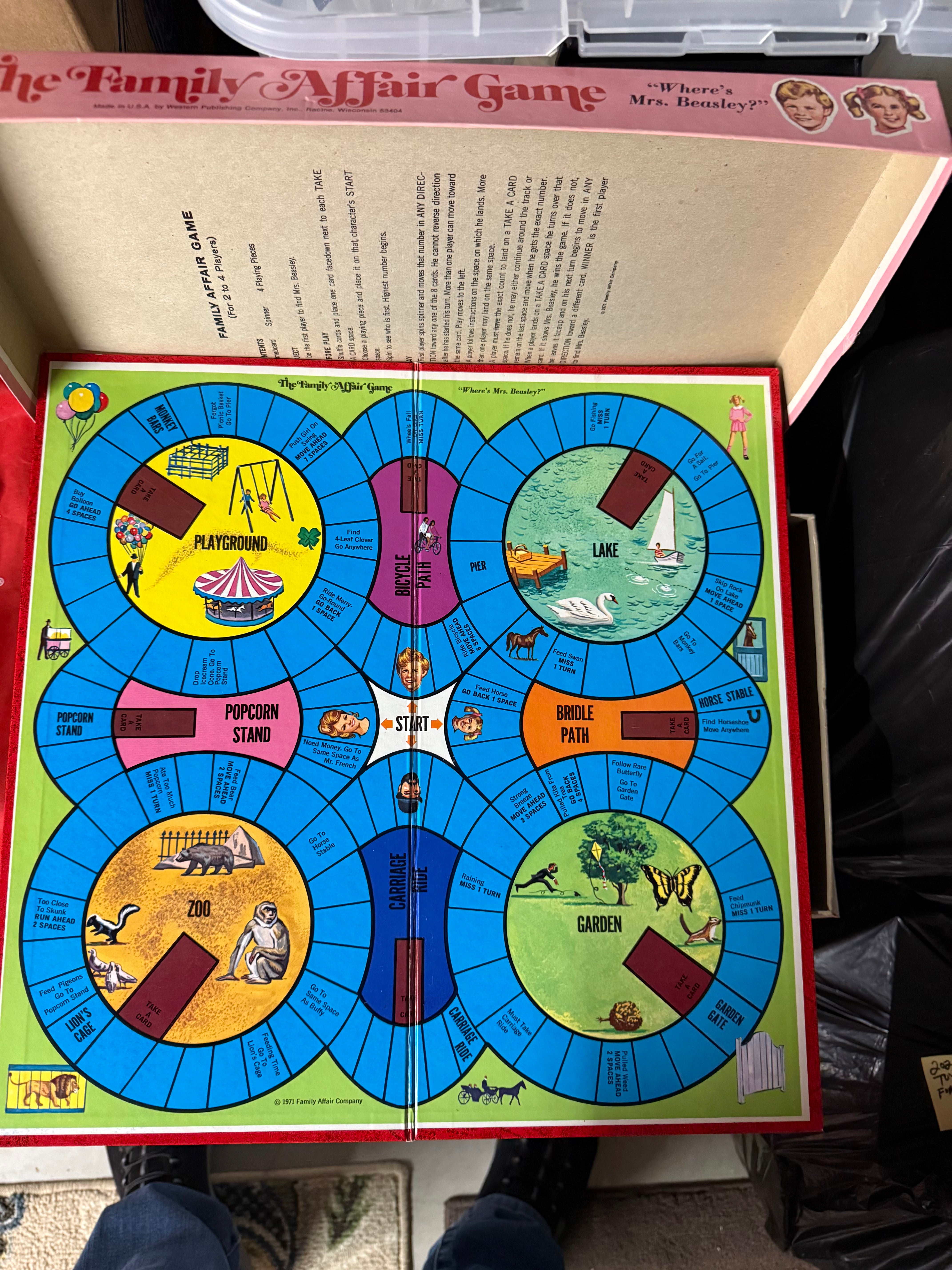 The family affair TV show board game 1971