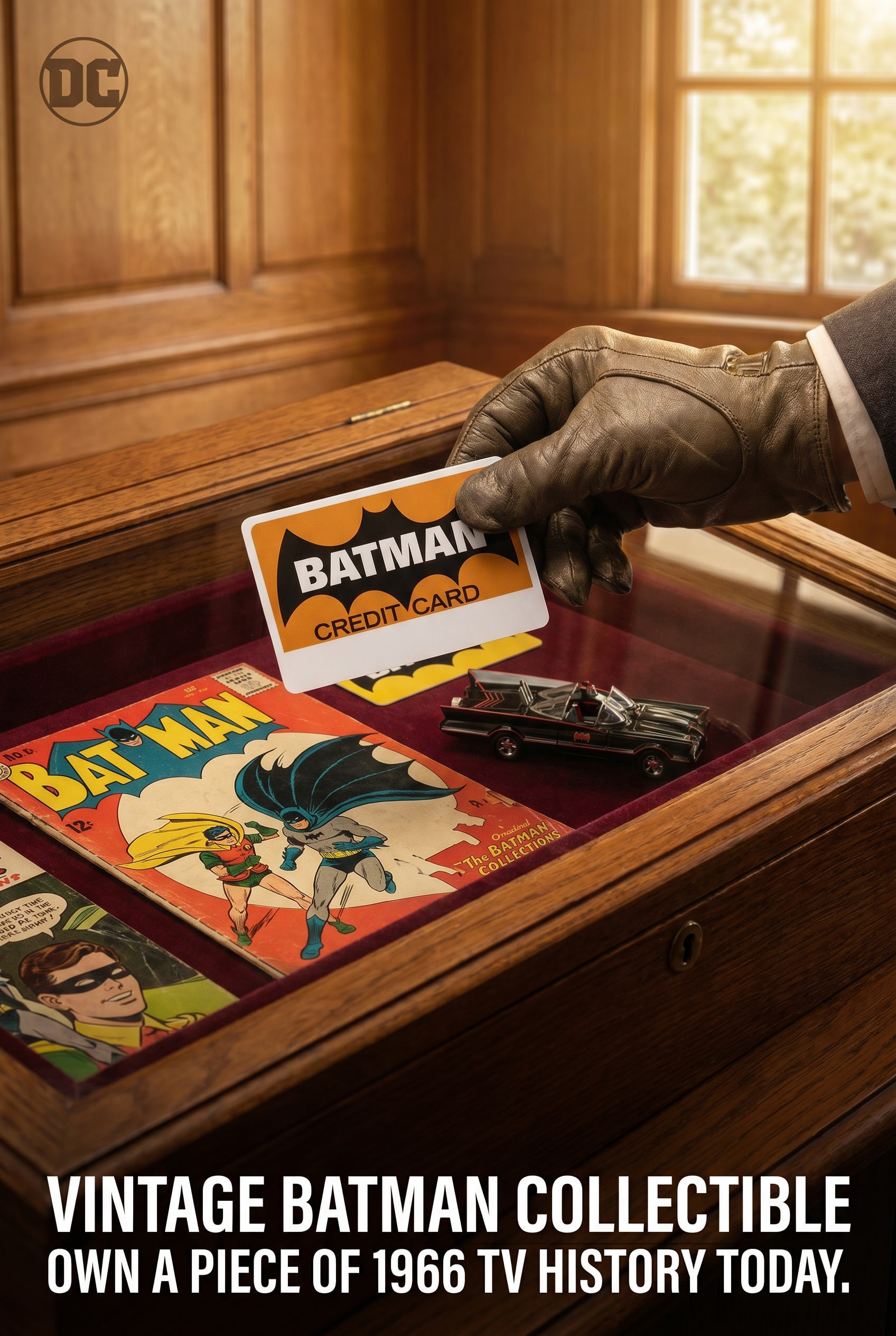 Batman rare limited issued promotional credit card 1980