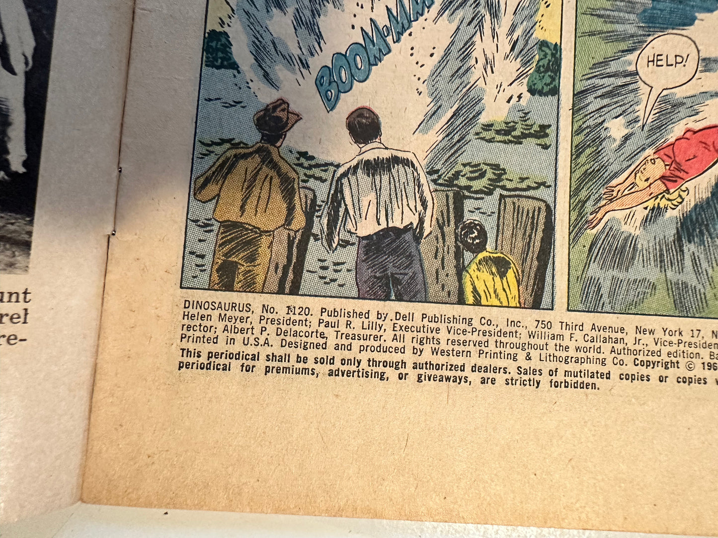 Dinosaurus Dell vintage comic book 1960