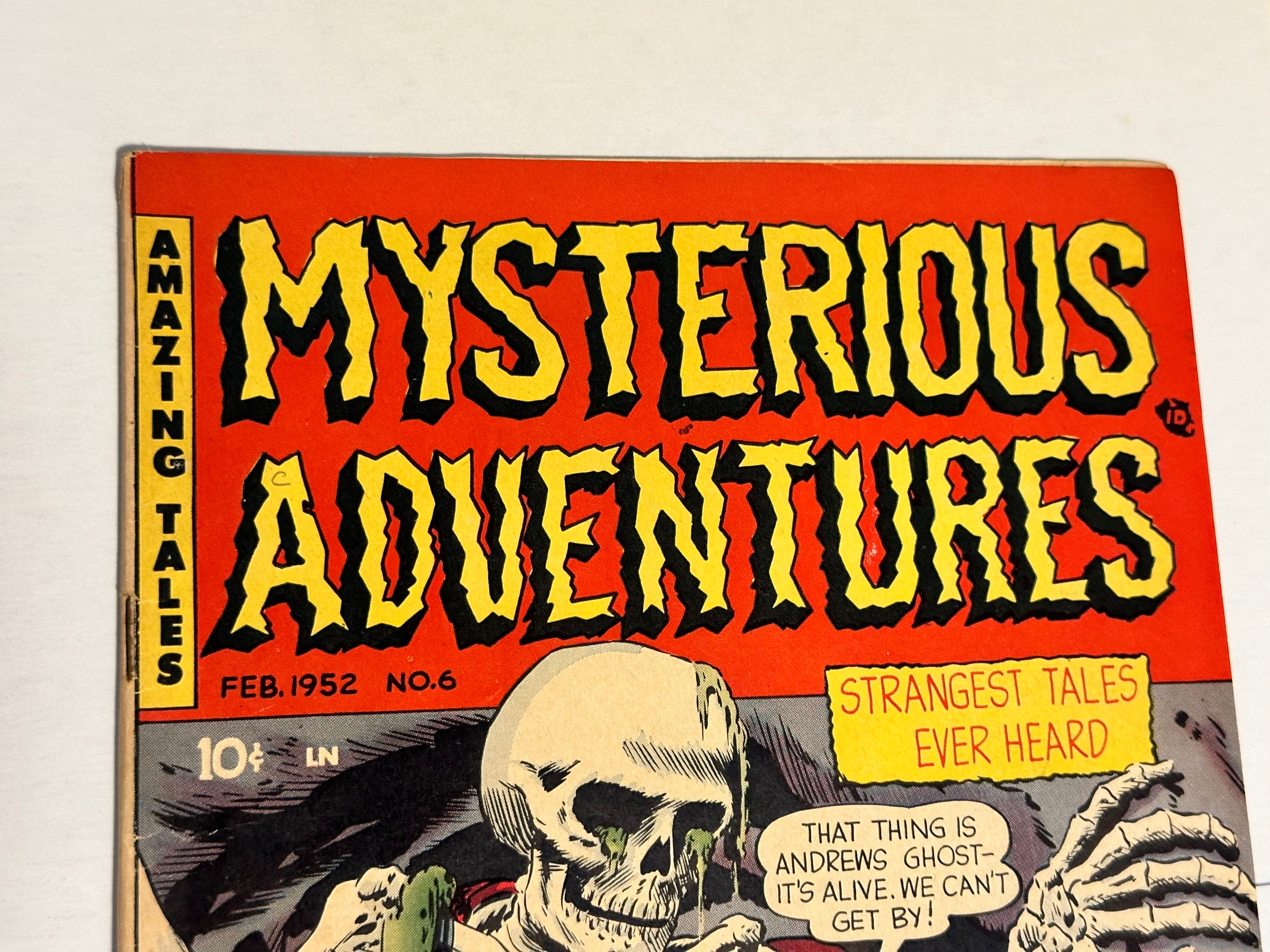 Mysterious adventures Horror comic book #6 from 1952