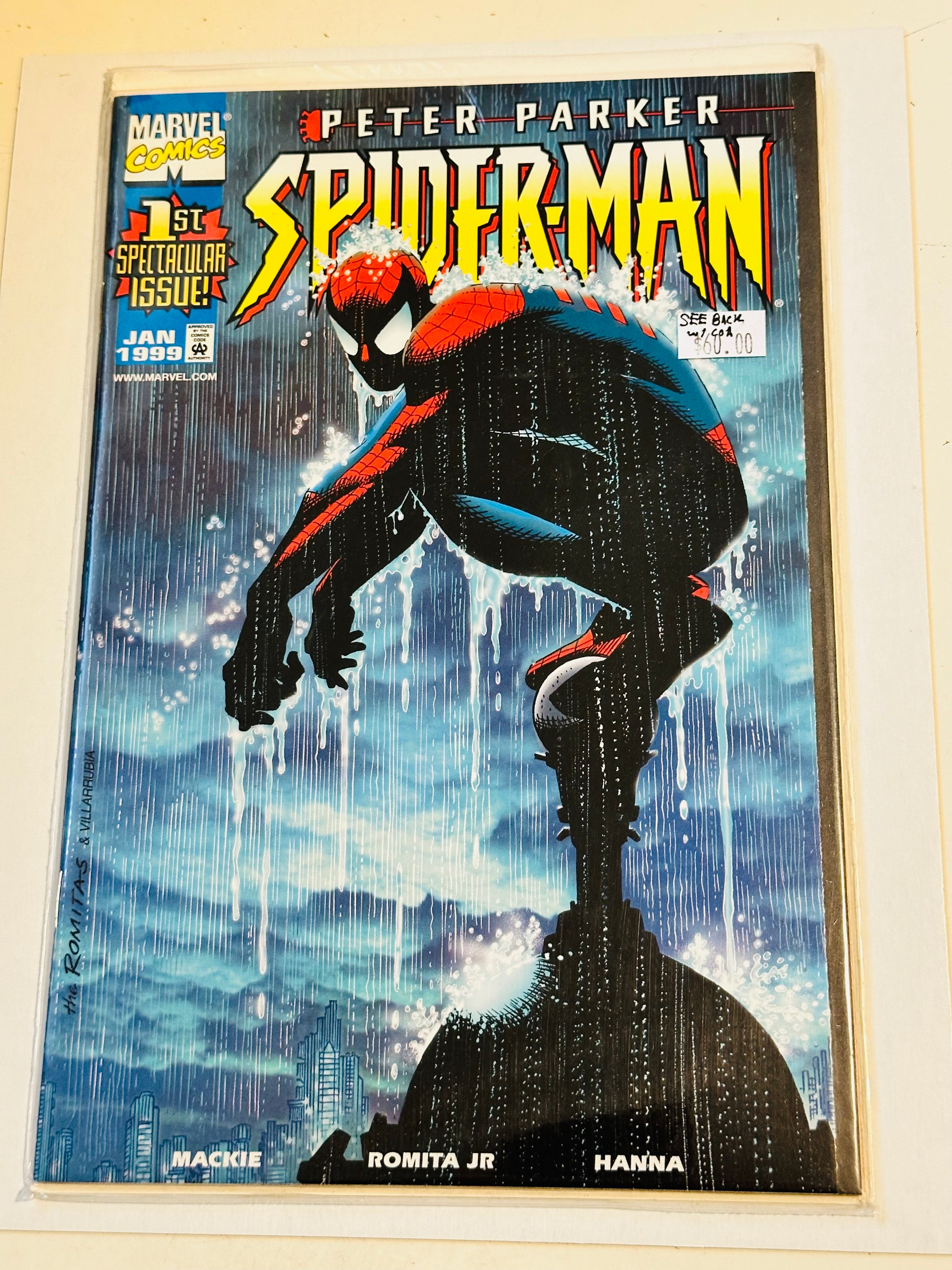 Peter Parker Spider-man #1 variant cover with COA on back