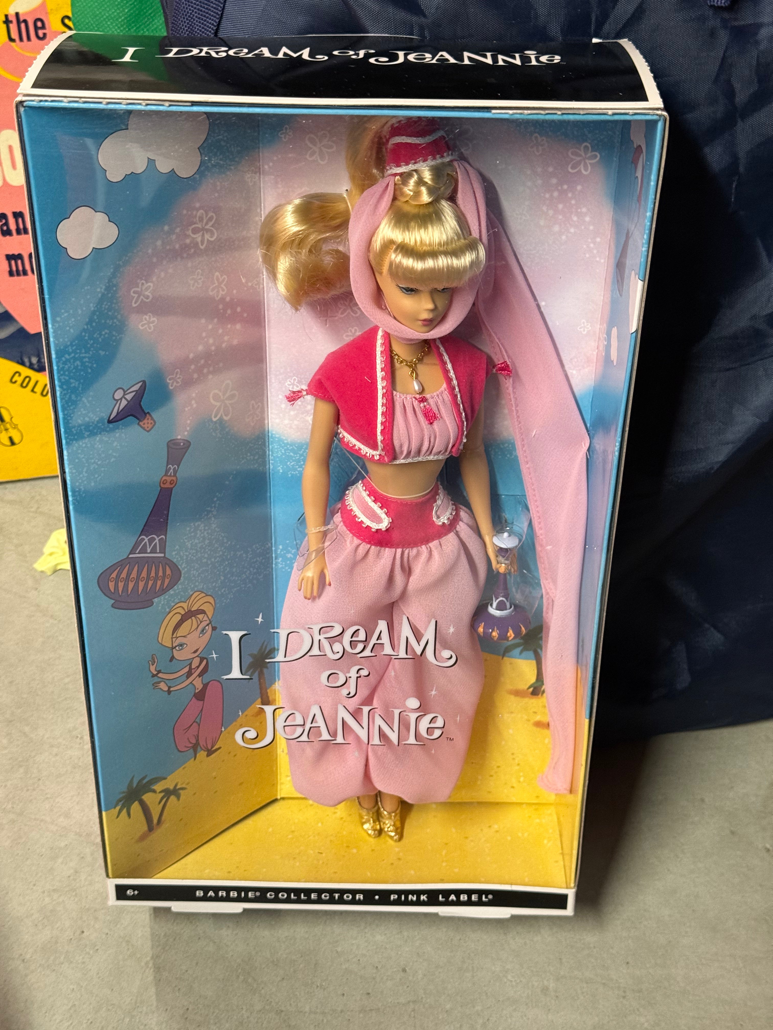 I dream of Jeannie rare pink Label Special Barbie Doll factory sealed