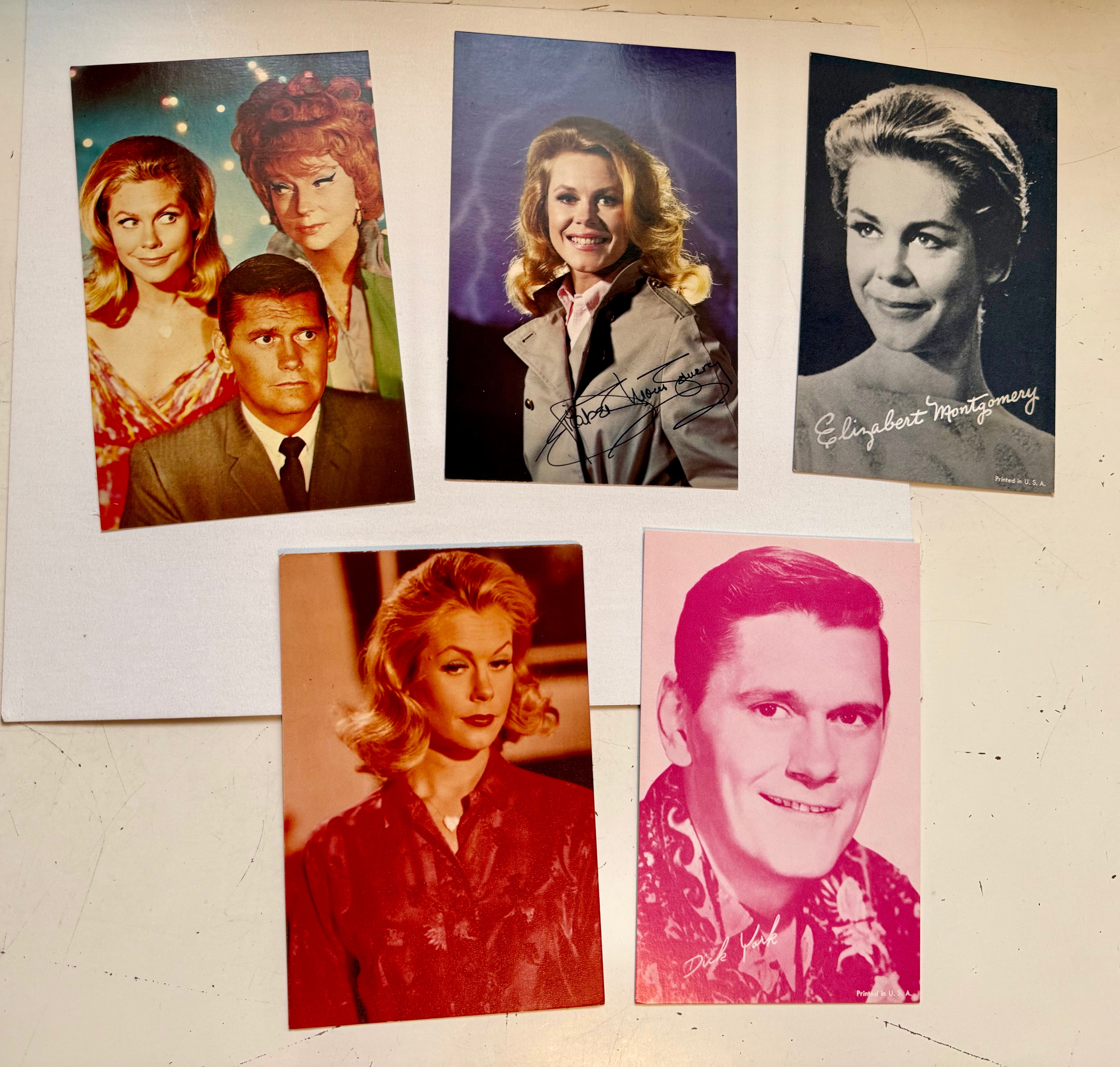 Bewitched TV show five Press photos lot deal 1960s-70s