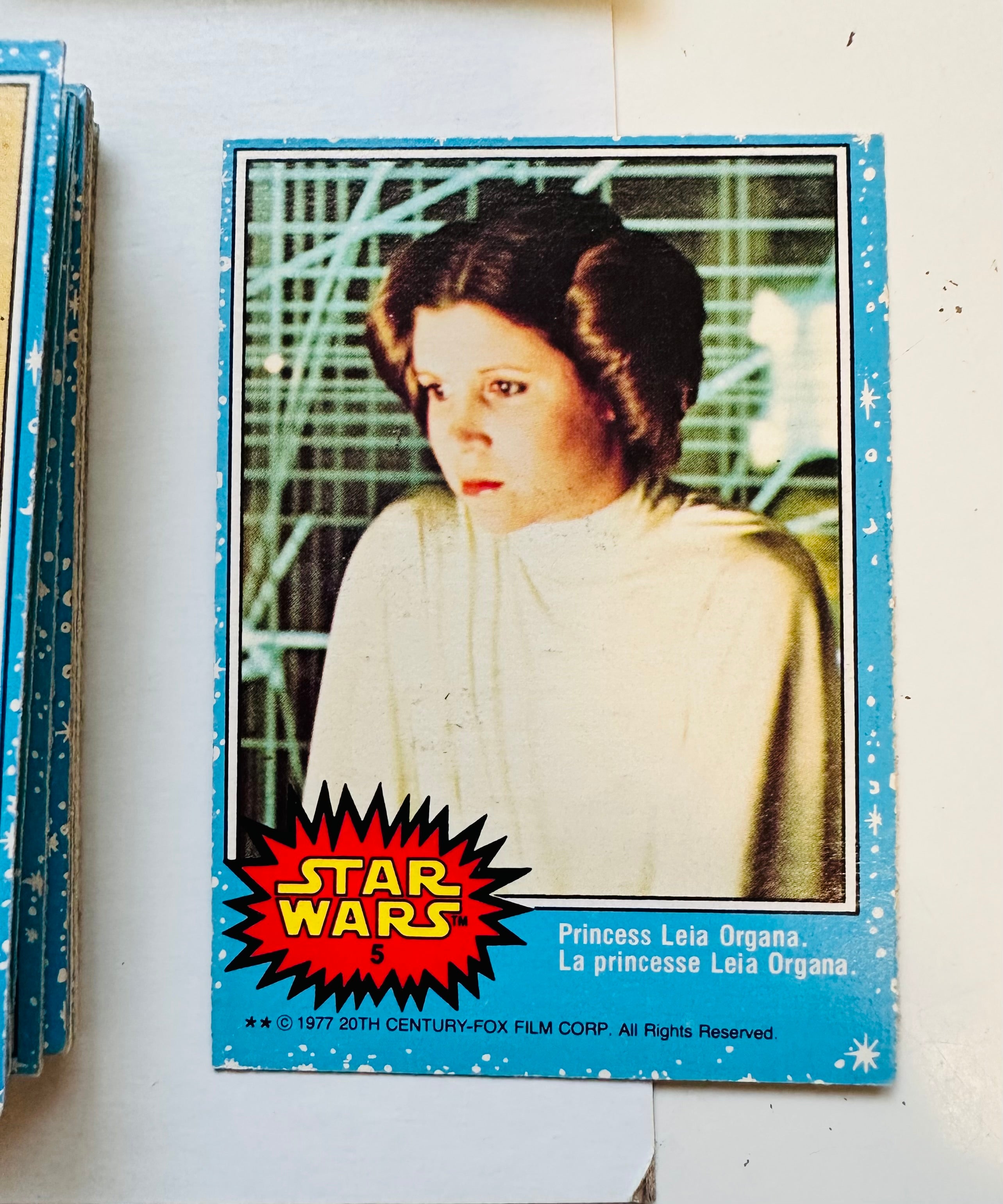 Star Wars series 1 Opc Canadian version cards and stickers set with Opc wrapper 1977