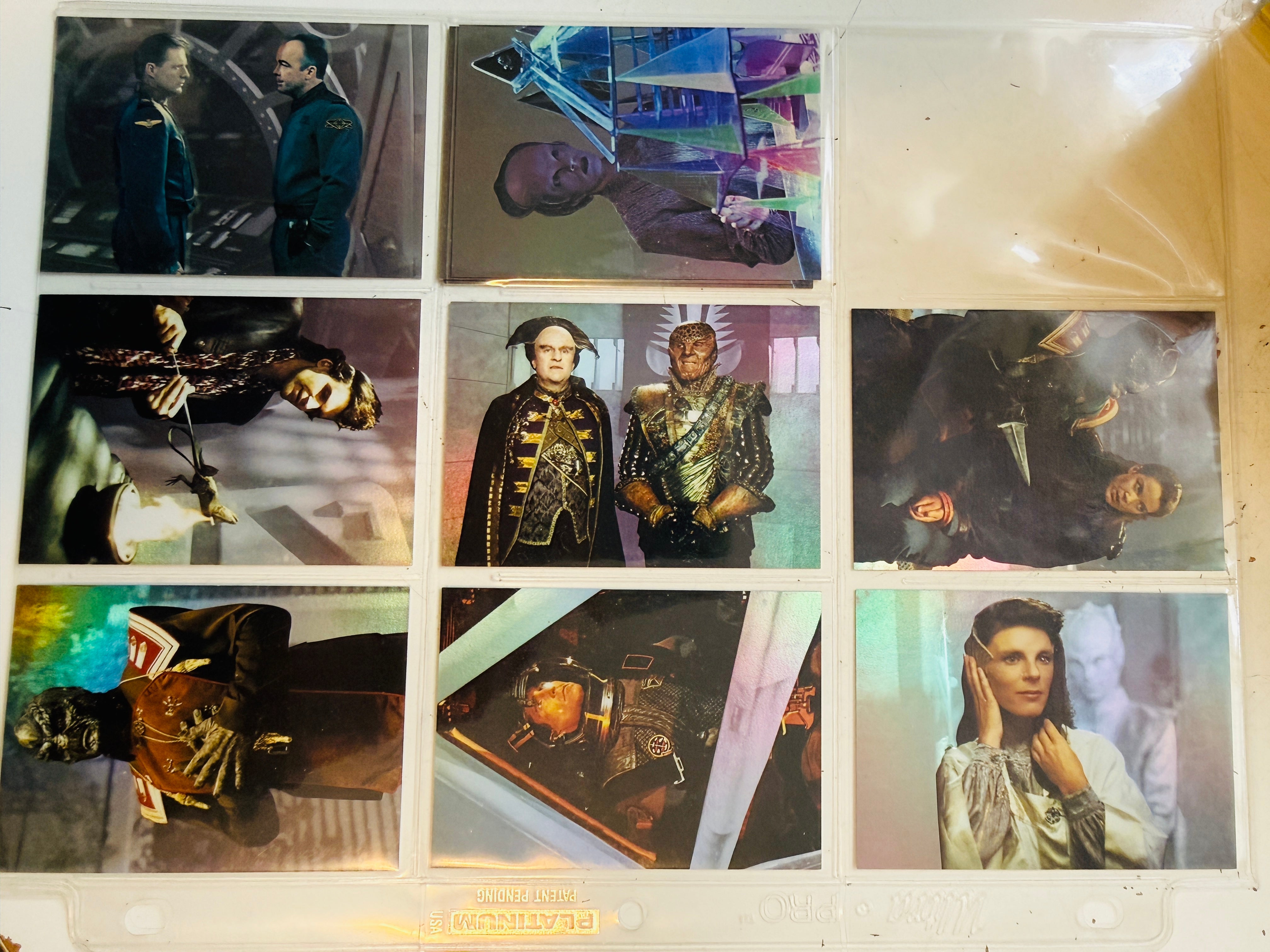 Babylon 5 series one rare foil insert Cards set 1995