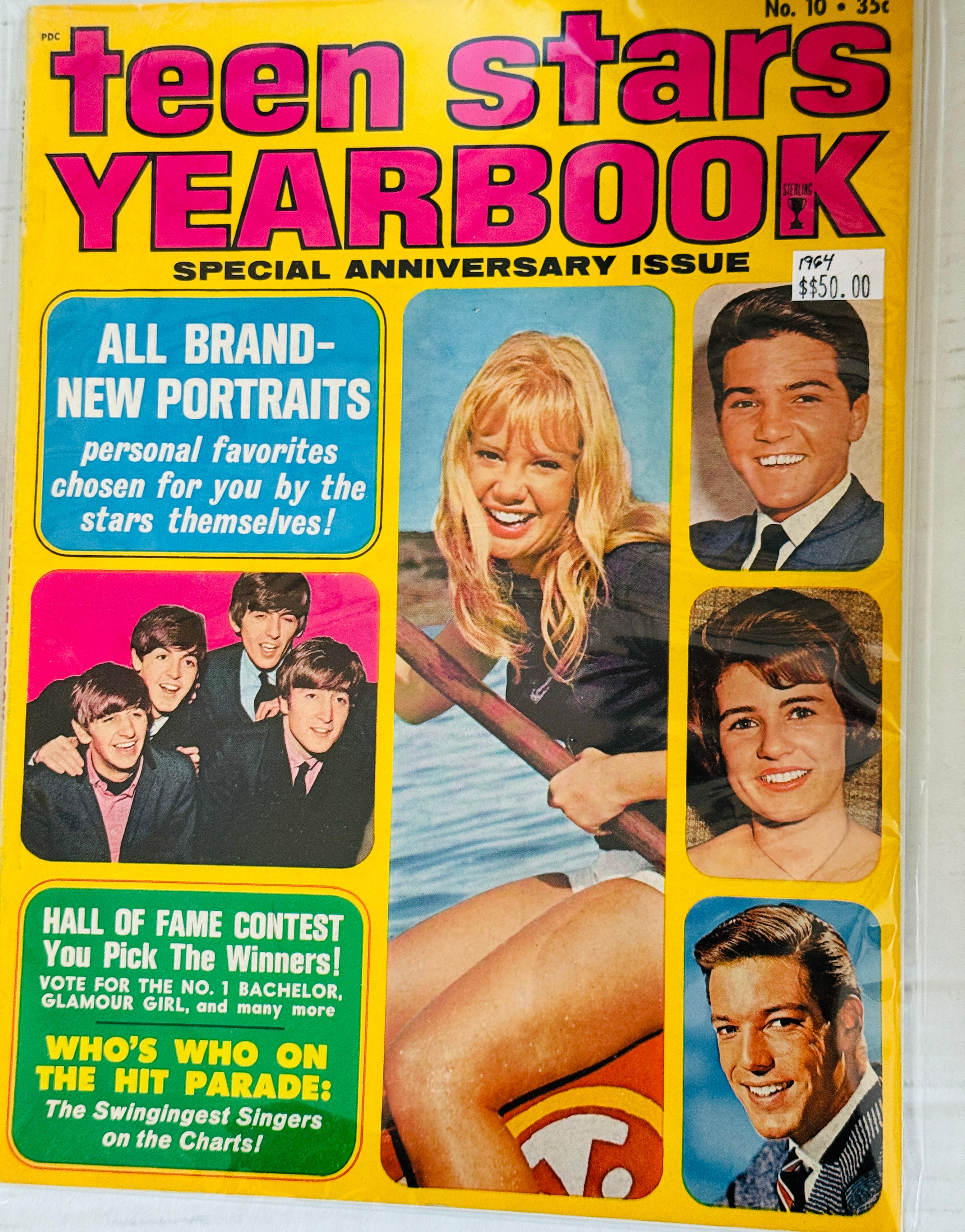Teen Stars vintage yearbook magazine 1964