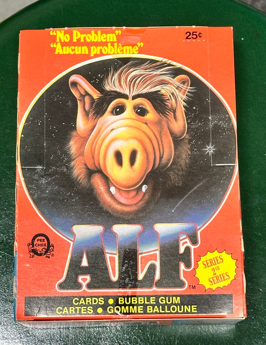 Alf TV show Opc Canadian version rare series 2 48 packs cards box 1987