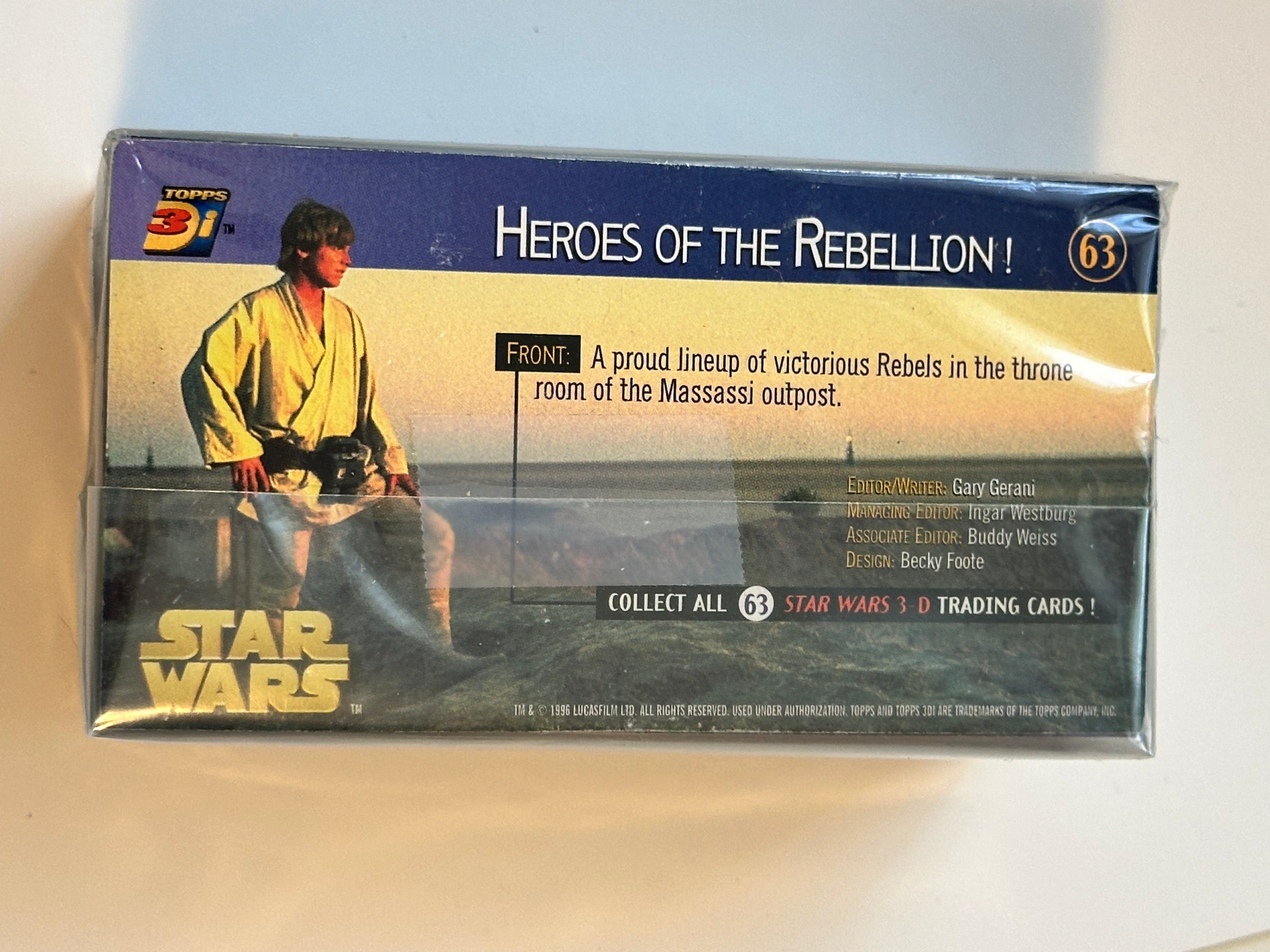 Star Wars 3Di rare complete lenticular cards set 1998