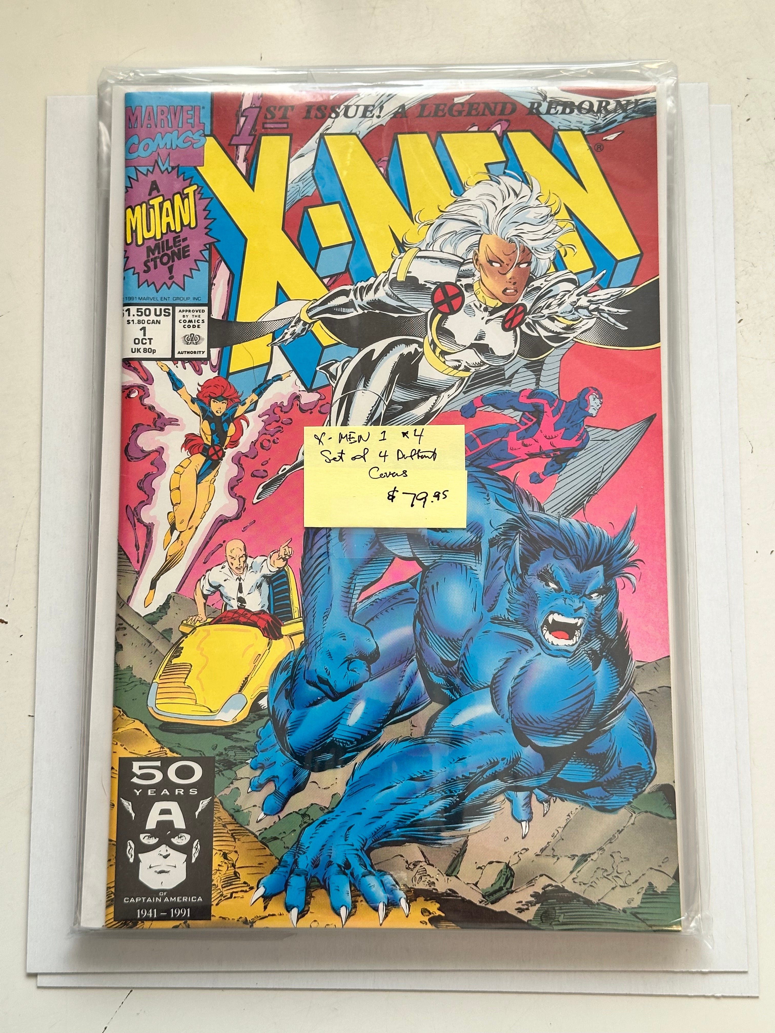 X-Men comics lot deal 1-4 issues set.